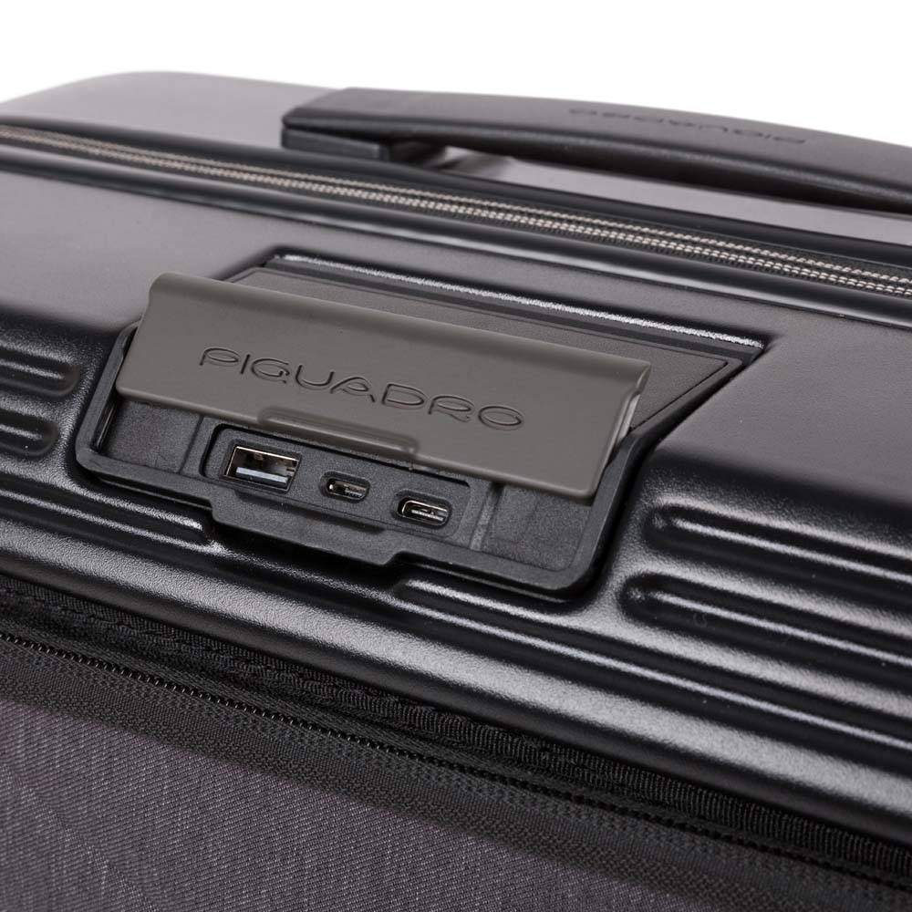 Piquadro PQ-Biz Fastcheck computertrolley, 15,6" Laptopfach, BagMotic schwarz Piquadro PQ-Biz Fastcheck computertrolley, 15,6" Laptopfach, BagMotic schwarz