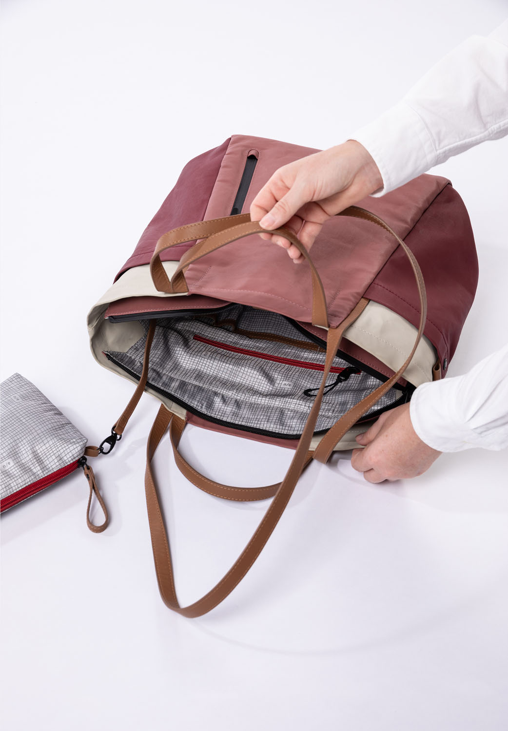 aunts & uncles Japan Takamatsu Shopper mit 13" Notebookfach apple butter/cabernet/dust aunts & uncles Japan Takamatsu Shopper mit 13" Notebookfach apple butter/cabernet/dust