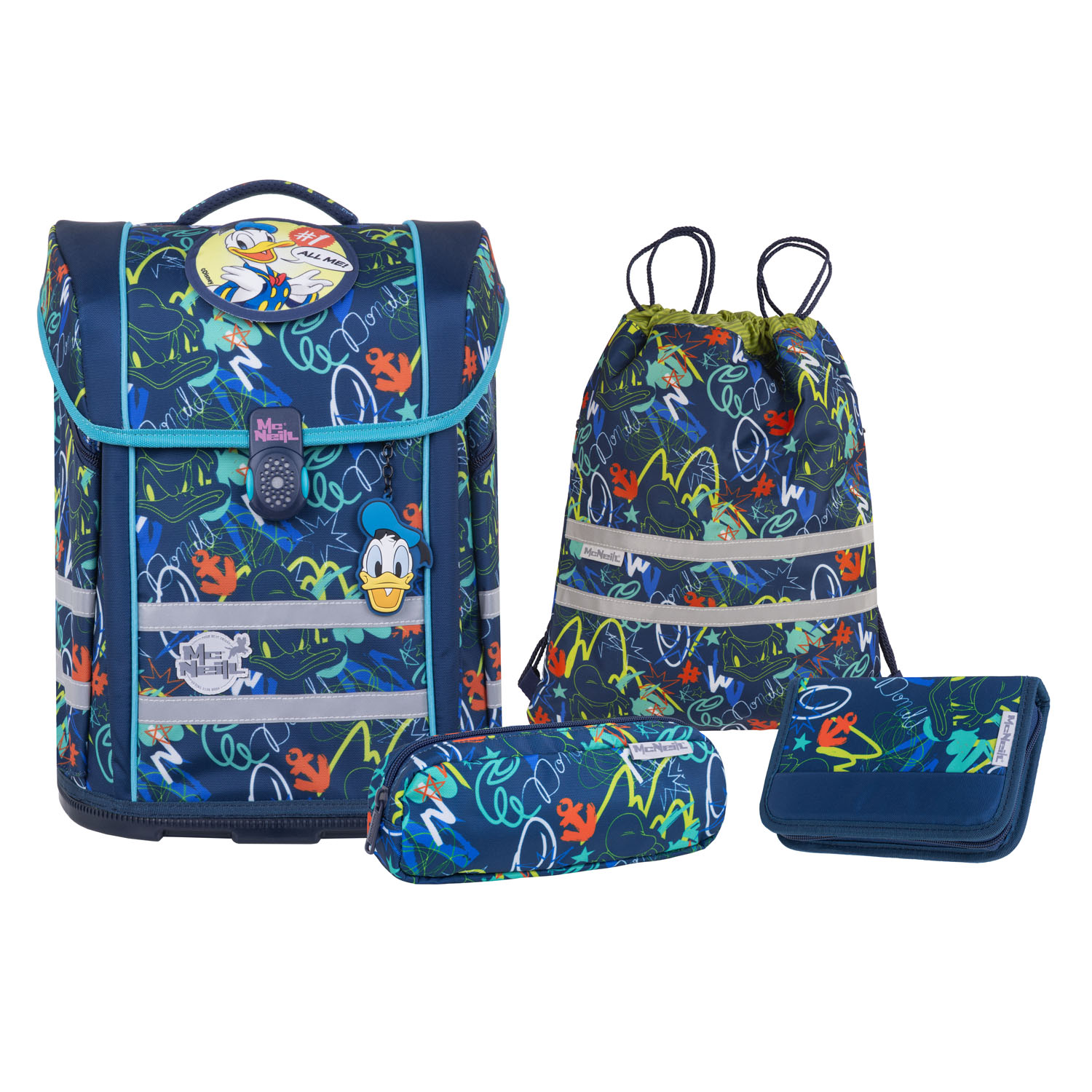 McNeill Perfecto Schulranzen-Set 5tlg. -Disney Kollektion 2025 DONALD DUCK McNeill Perfecto Schulranzen-Set 5tlg. -Disney Kollektion 2025 DONALD DUCK
