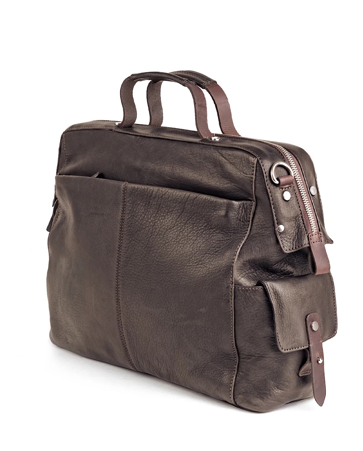 Harold's Country Travel Businesstasche mit Bügelöffnung braun