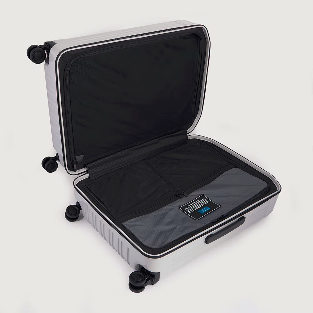 Piquadro PQ-Light 4-Rollen Trolley Koffer 75cm; glänzend Grau