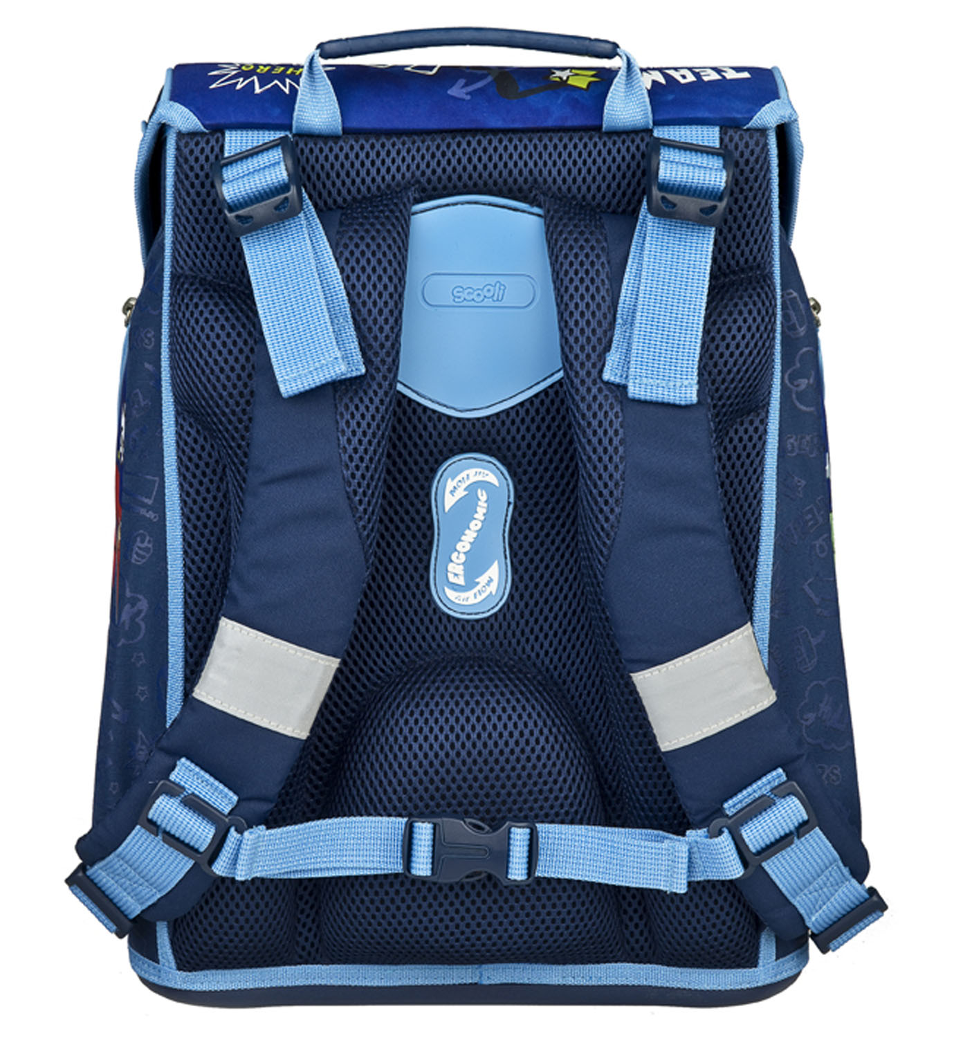 Scooli EasyFit Schulranzen, 5-teiliges Set Avengers