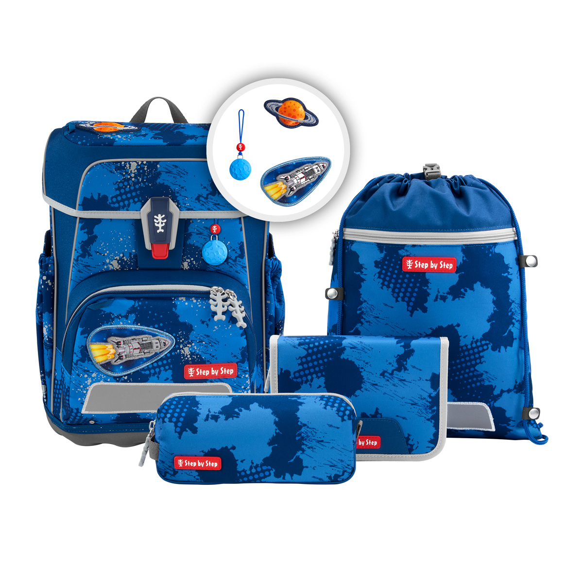 Step by Step CLOUD REFLECT Schulranzen 5-teiliges Set, Kollektion 2026