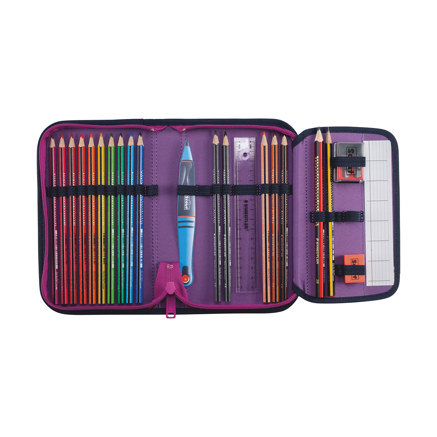 Scout Alpha Set Movie Star Schulranzen-Set 5-teilig Pink Pixel