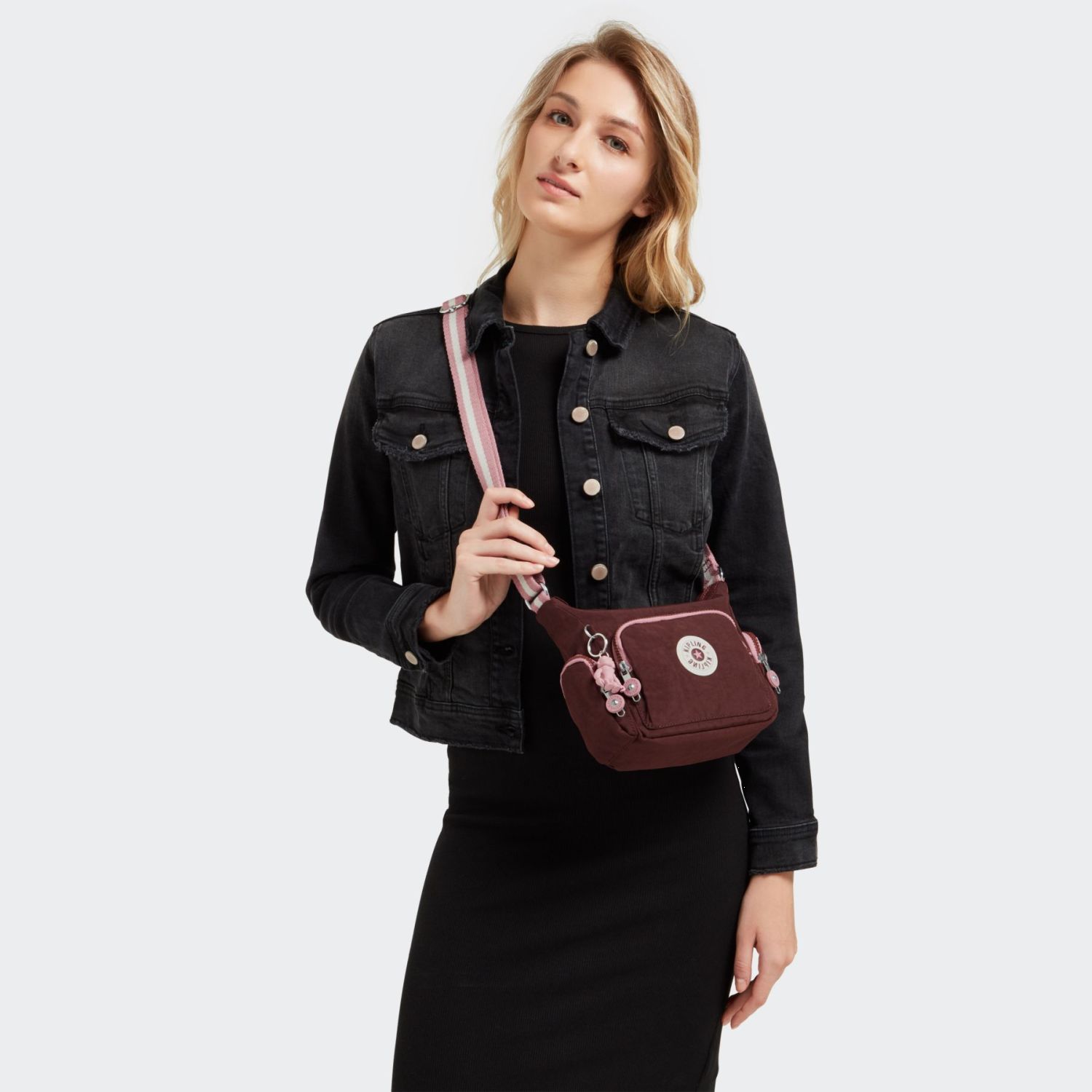 Kipling GABBIE MINI Kleine Umhängetasche Mahogany Block Kipling GABBIE MINI Kleine Umhängetasche Mahogany Block