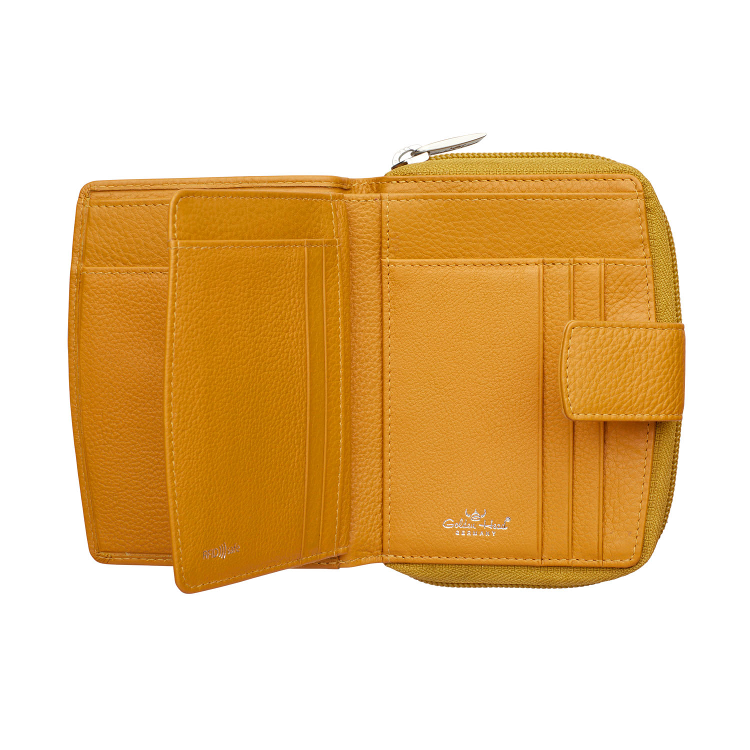 Golden Head Madrid Kombischeintasche mit Riegel senfgelb Golden Head Madrid Kombischeintasche mit Riegel senfgelb