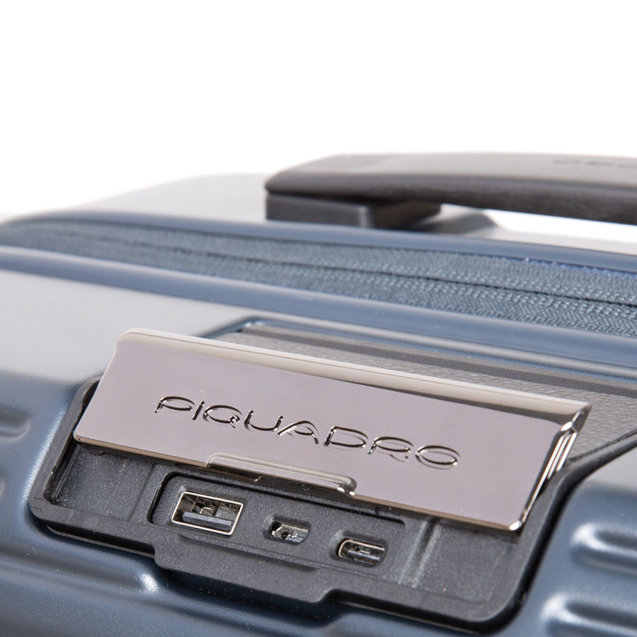 Piquadro PQ-Biz Kabinenlaptoptrolley mit Vortasche, 4-R, erweiterbar, BagMotic schwarz Piquadro PQ-Biz Kabinenlaptoptrolley mit Vortasche, 4-R, erweiterbar, BagMotic schwarz