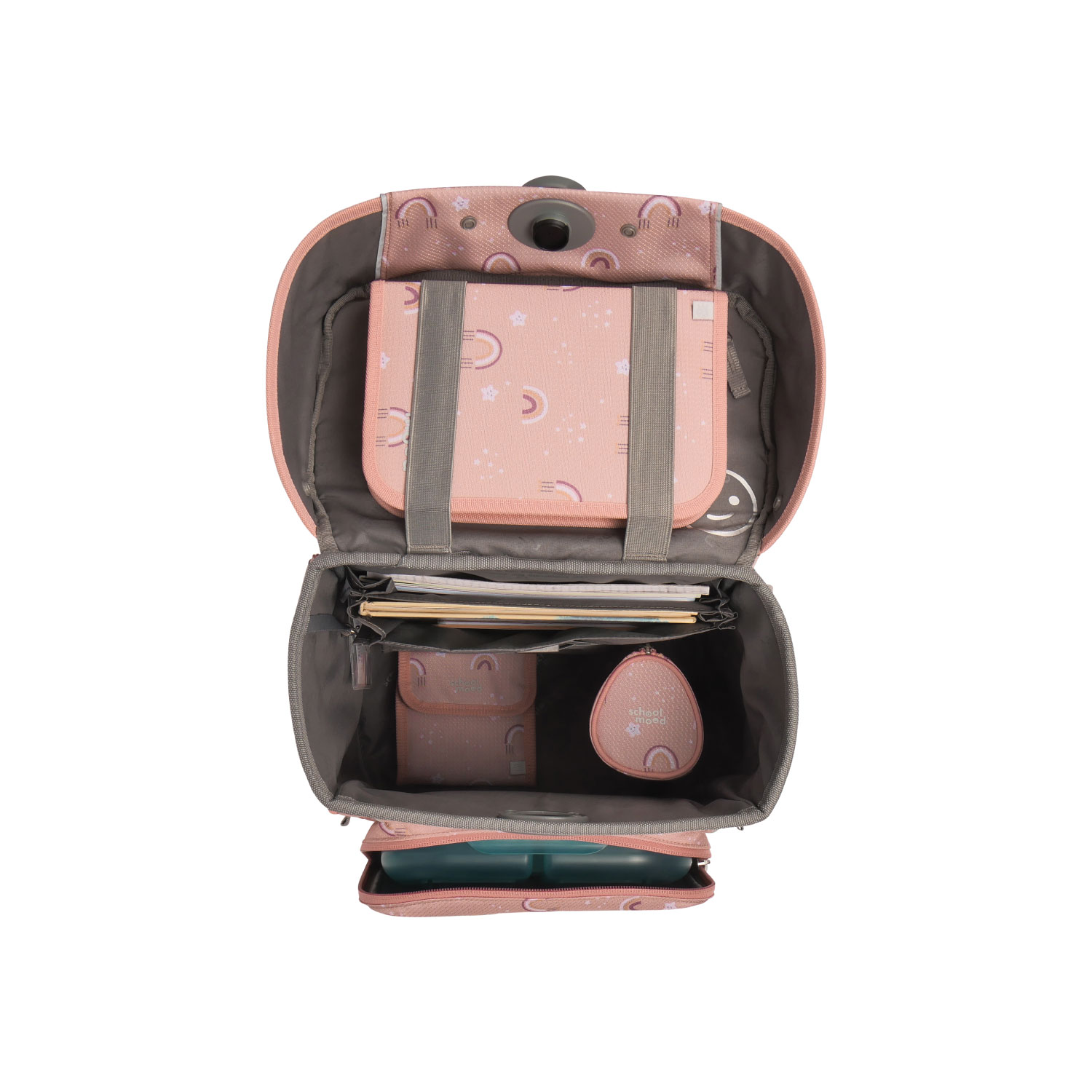 School-Mood Champion Maxx Nordic Collection, 7-tlg. Schulranzenset Rainbow