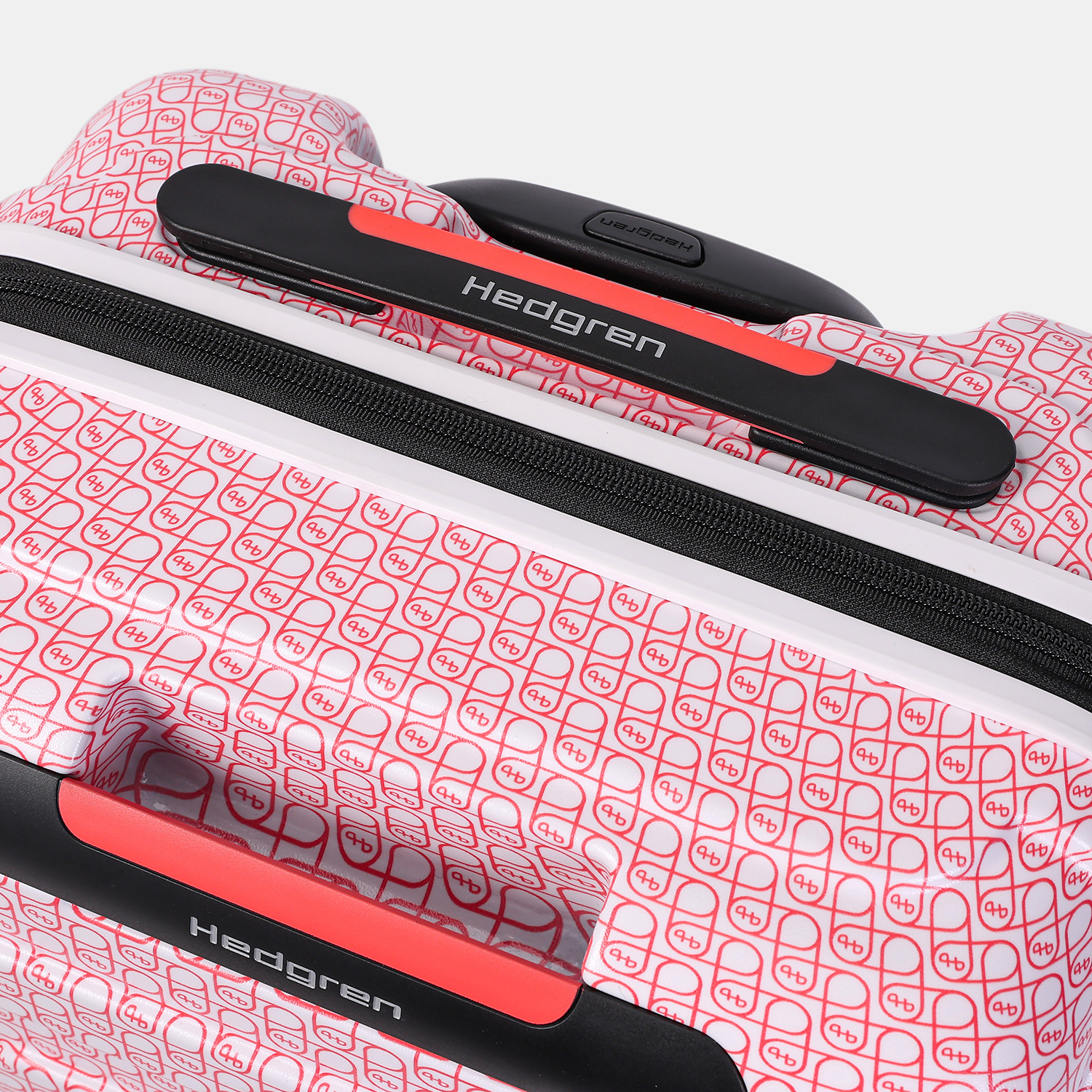 Hedgren Comby GRIP S 55cm Spinner (IATA) Coral/Grey Signature Print