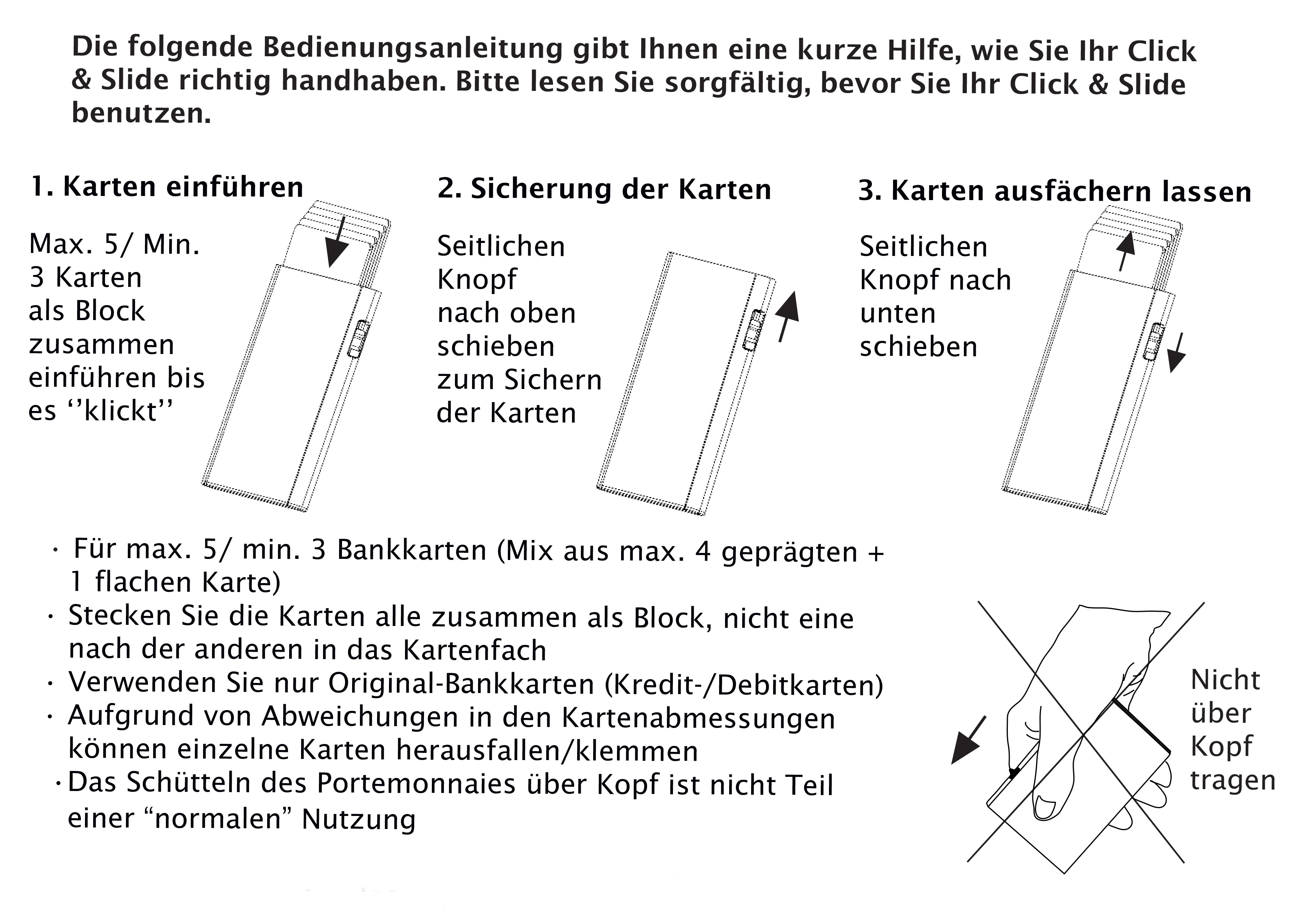 Tru Virtu Click & Slide Kreditkartenetui aus Leder Nappa Black/Black Tru Virtu Click & Slide Kreditkartenetui aus Leder Nappa Black/Black