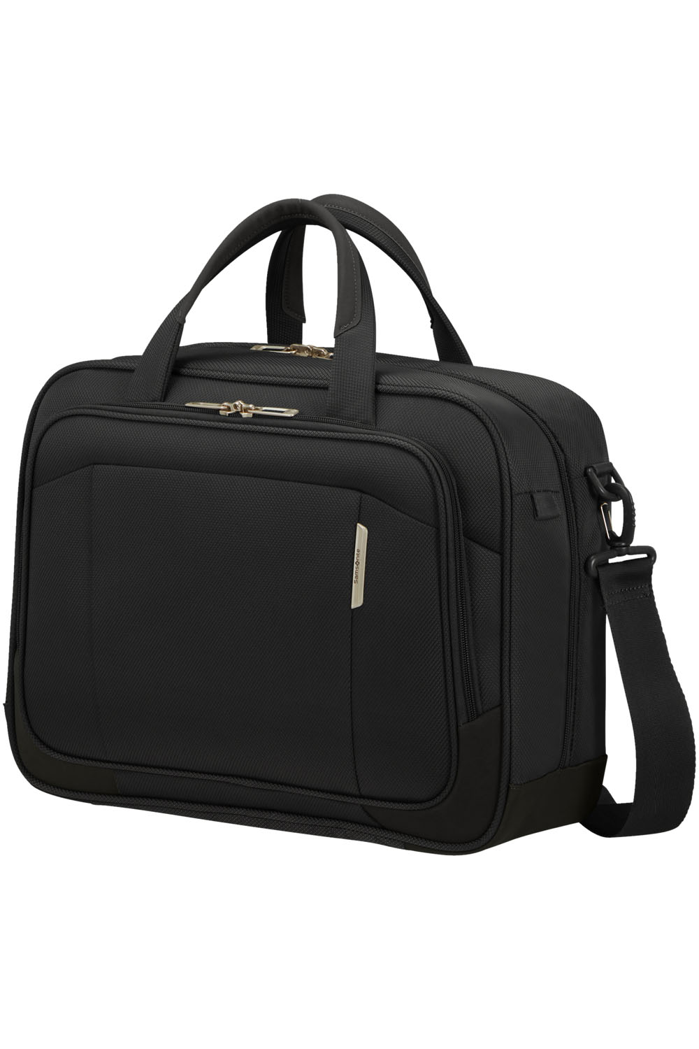 Samsonite Respark Laptop-Schultertasche mit 15.6" Laptopfach + GRATIS HOTELGUTSCHEIN Ozone Black
