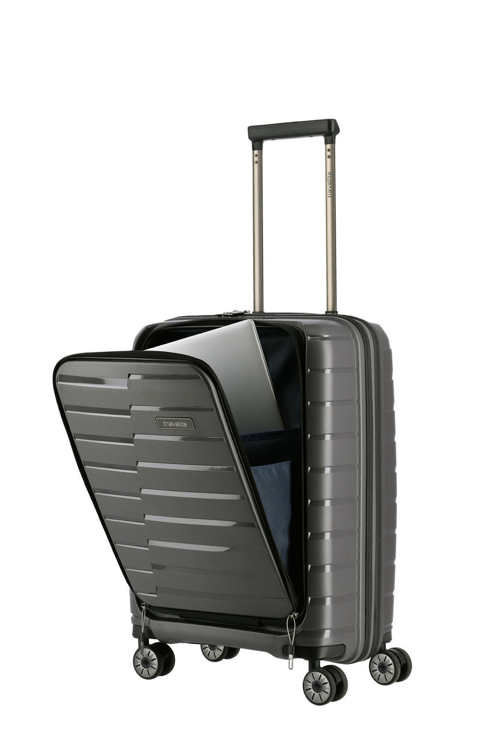 Travelite Air Base Trolley S, 4 Rollen mit Vortasche Anthrazit Travelite Air Base Trolley S, 4 Rollen mit Vortasche Anthrazit