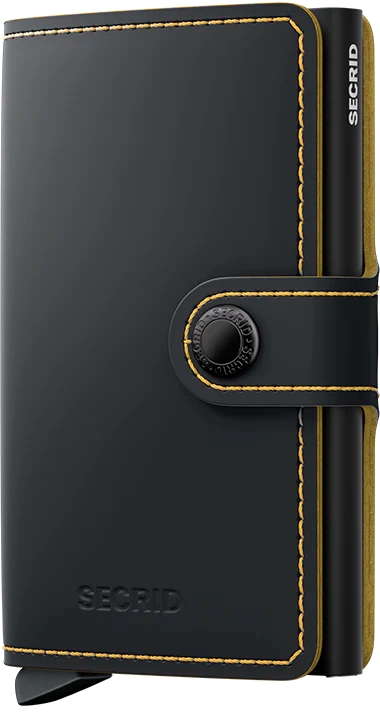 Secrid Miniwallet Matte MM-Black & Ochre