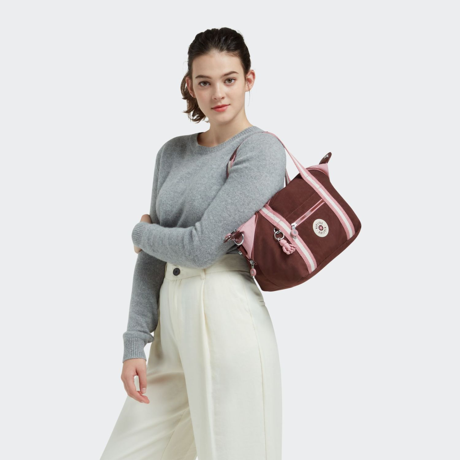 Kipling Art Mini Handtasche Mahogany Block