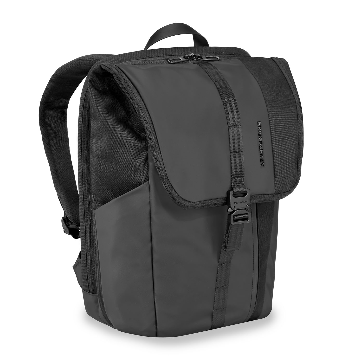 Briggs & Riley Delve Large Fold-Over Backpack Black