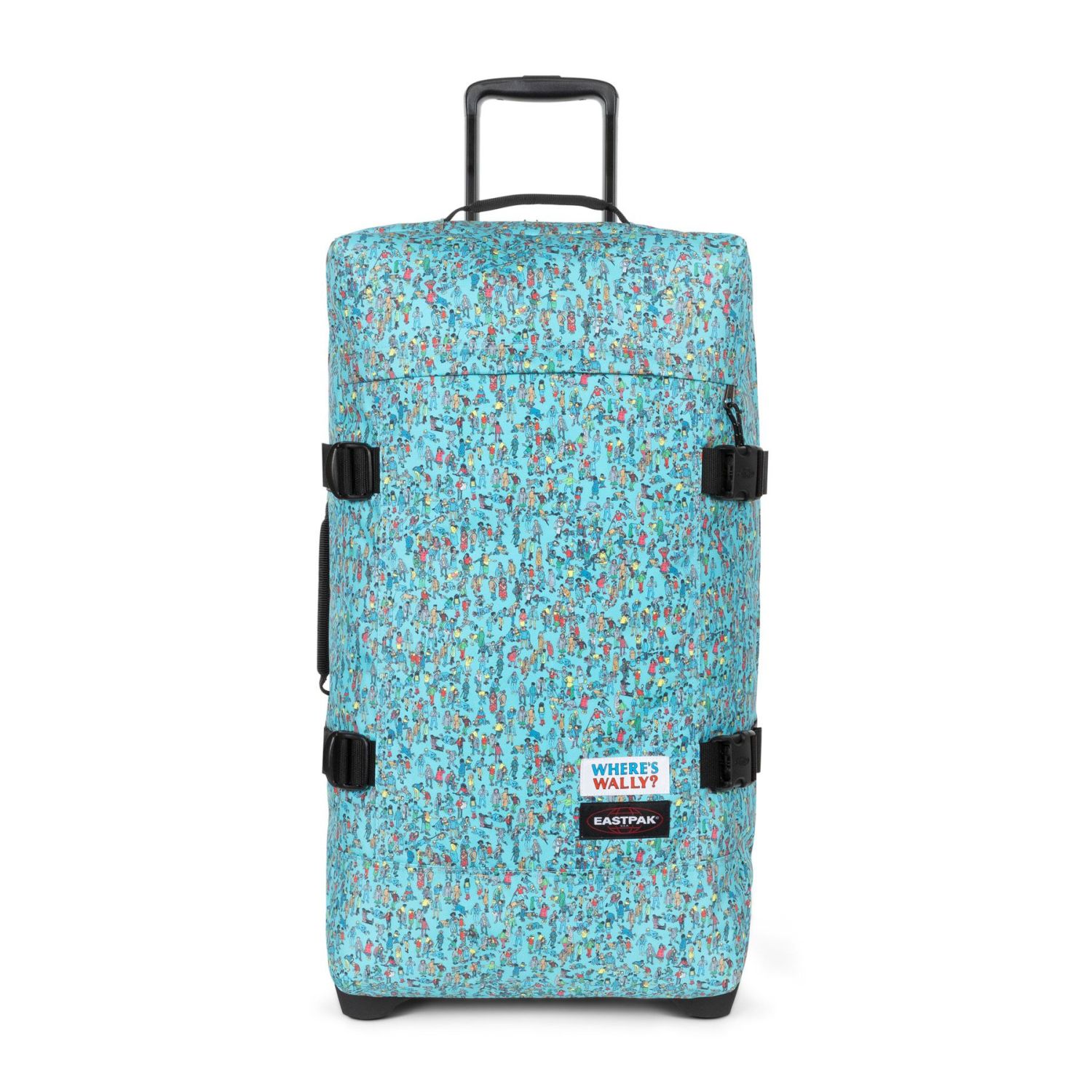 Eastpak Tranverz M Trolley 2 Rollen Where's Wally Pattern Blue Eastpak Tranverz M Trolley 2 Rollen Where's Wally Pattern Blue
