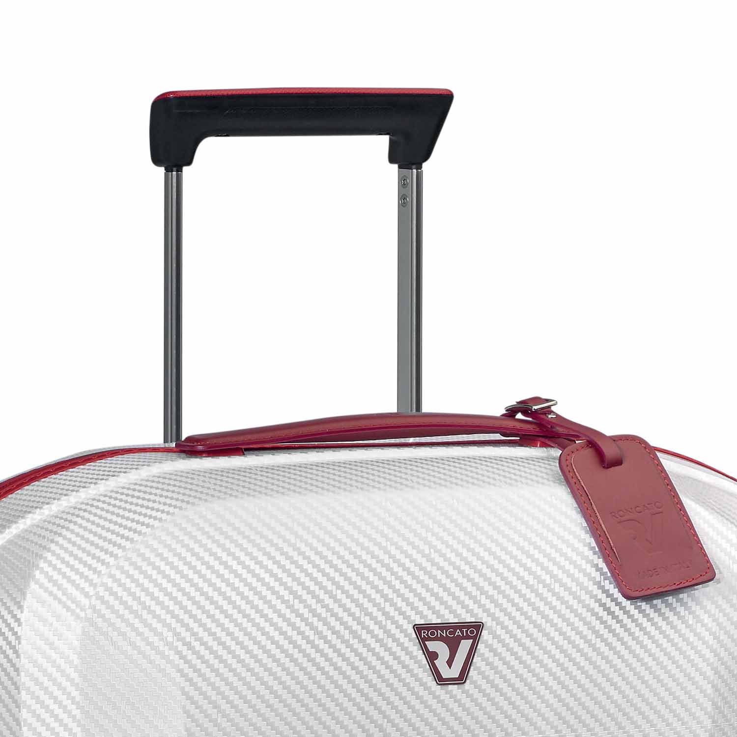 Roncato WE ARE GLAM Cabin Trolley S 4R Weiß/Rot Roncato WE ARE GLAM Cabin Trolley S 4R Weiß/Rot