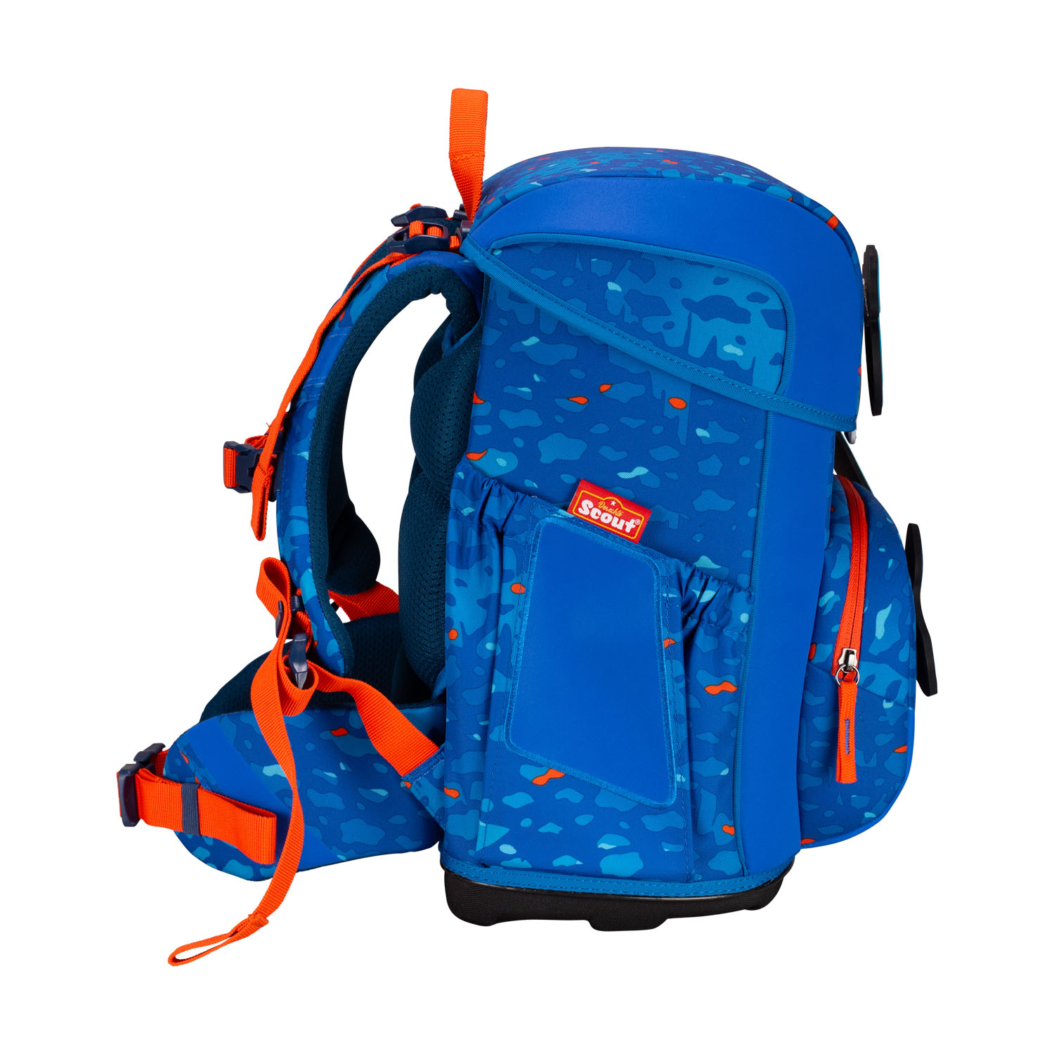 Scout Neo Exklusiv Superflash Schulranzen-Set 4-teilig Blue Dino