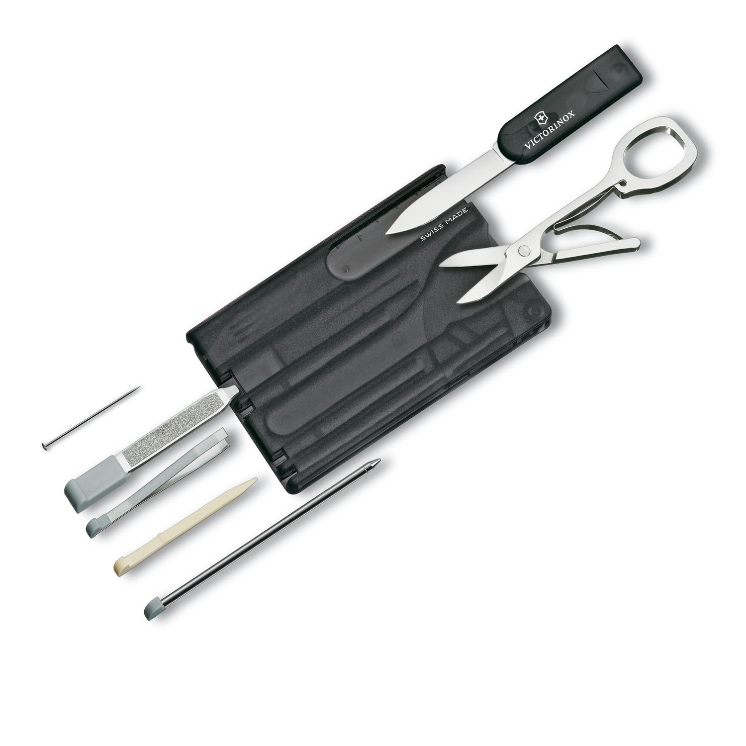 Victorinox Swiss Card Classic, 10 Funktionen Schwarz transparent Victorinox Swiss Card Classic, 10 Funktionen Schwarz transparent