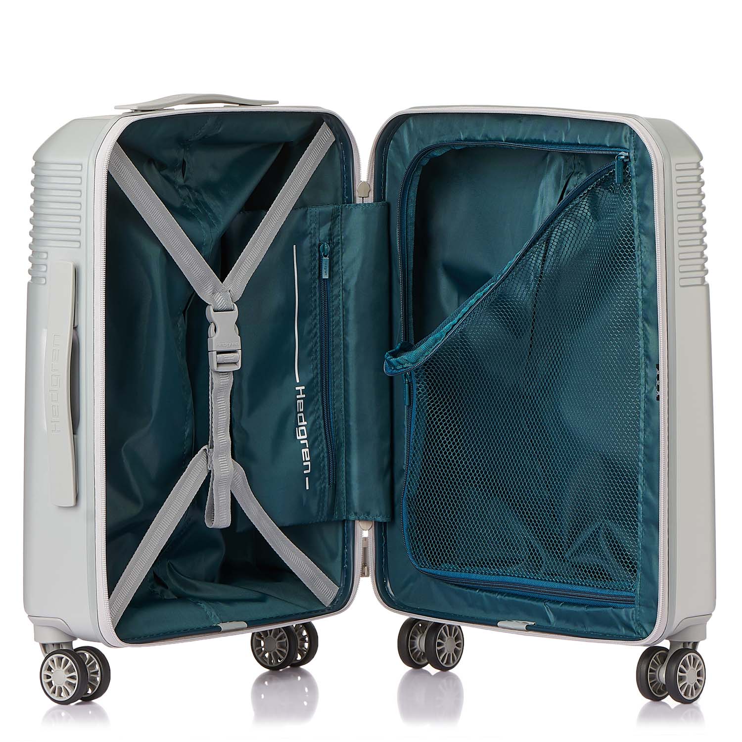 Hedgren Lineo Stripe XS- Spinner Cabin Size Silver Hedgren Lineo Stripe XS- Spinner Cabin Size Silver