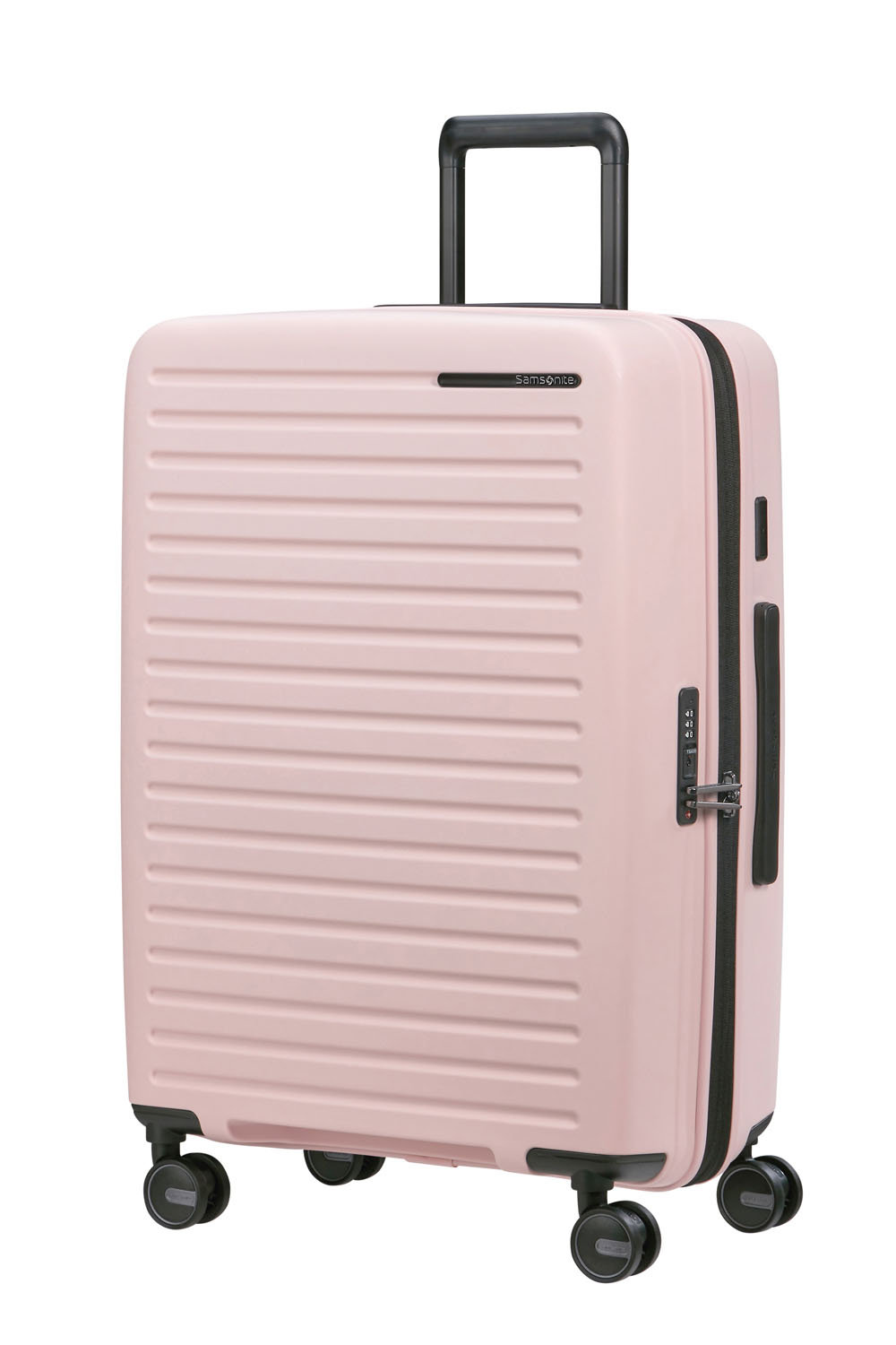 Samsonite Restackd Trolley mit 4 Rollen erweiterbar 68cm + GRATIS HOTELGUTSCHEIN Rose Samsonite Restackd Trolley mit 4 Rollen erweiterbar 68cm + GRATIS HOTELGUTSCHEIN Rose