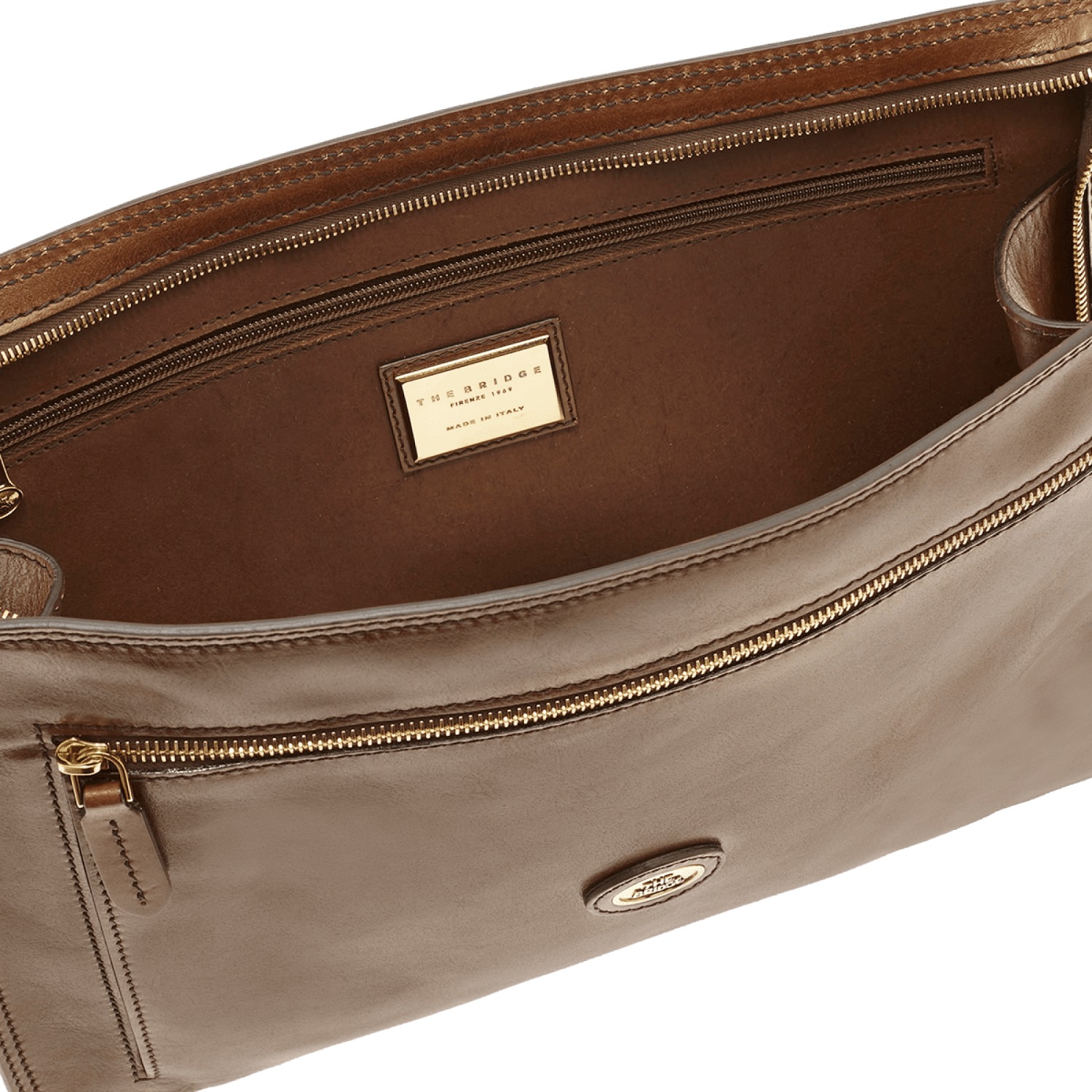 The Bridge Story Uomo Dokumentenmappe 38cm -06110901 Braun/Gold The Bridge Story Uomo Dokumentenmappe 38cm -06110901 Braun/Gold