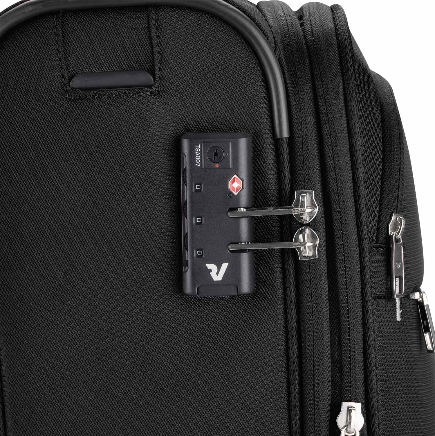 Roncato Joy Handgepäck Carry-On 2-Rollen, erweiterbar 20/23cm Schwarz
