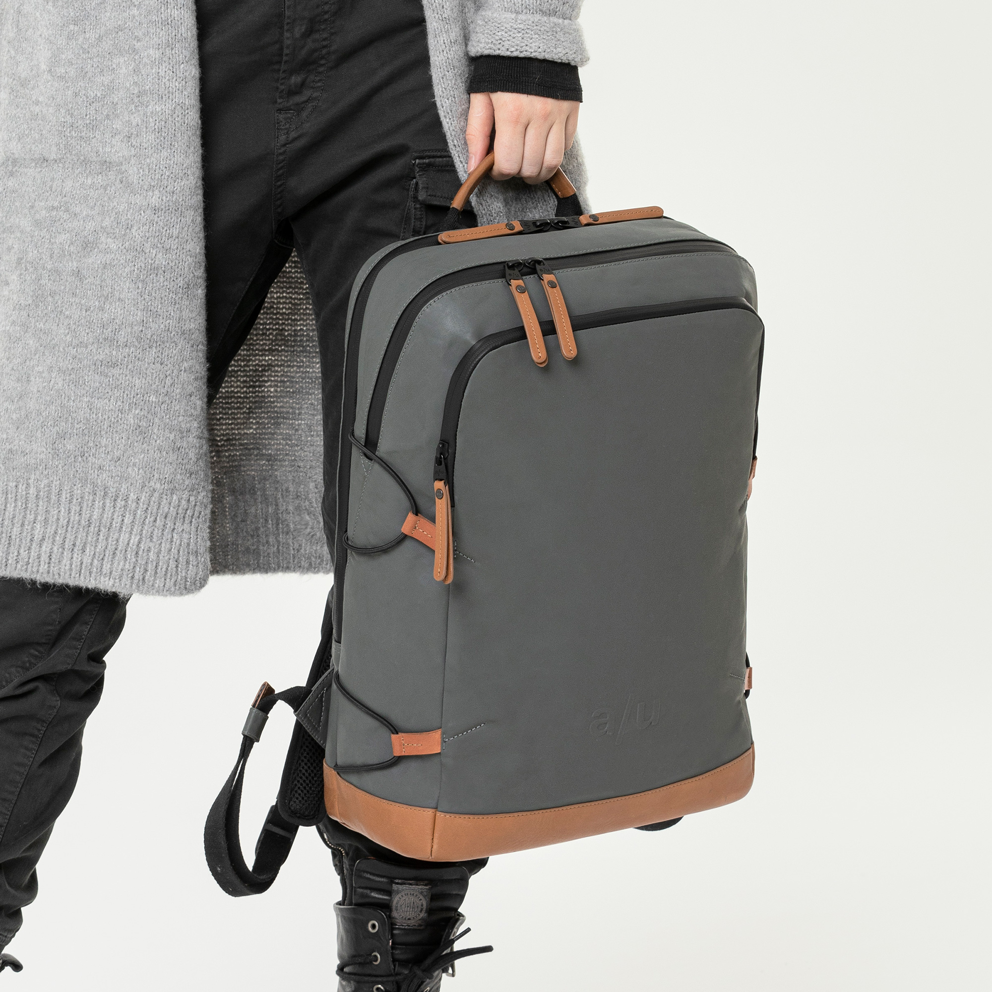 aunts & uncles Japan Kawaguchi Rucksack mit 15" Notebookfach gravity grey