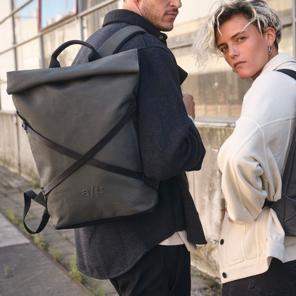 aunts & uncles Japan Osaka Rolltop Rucksack mit 15" Notebookfach volcanic ash