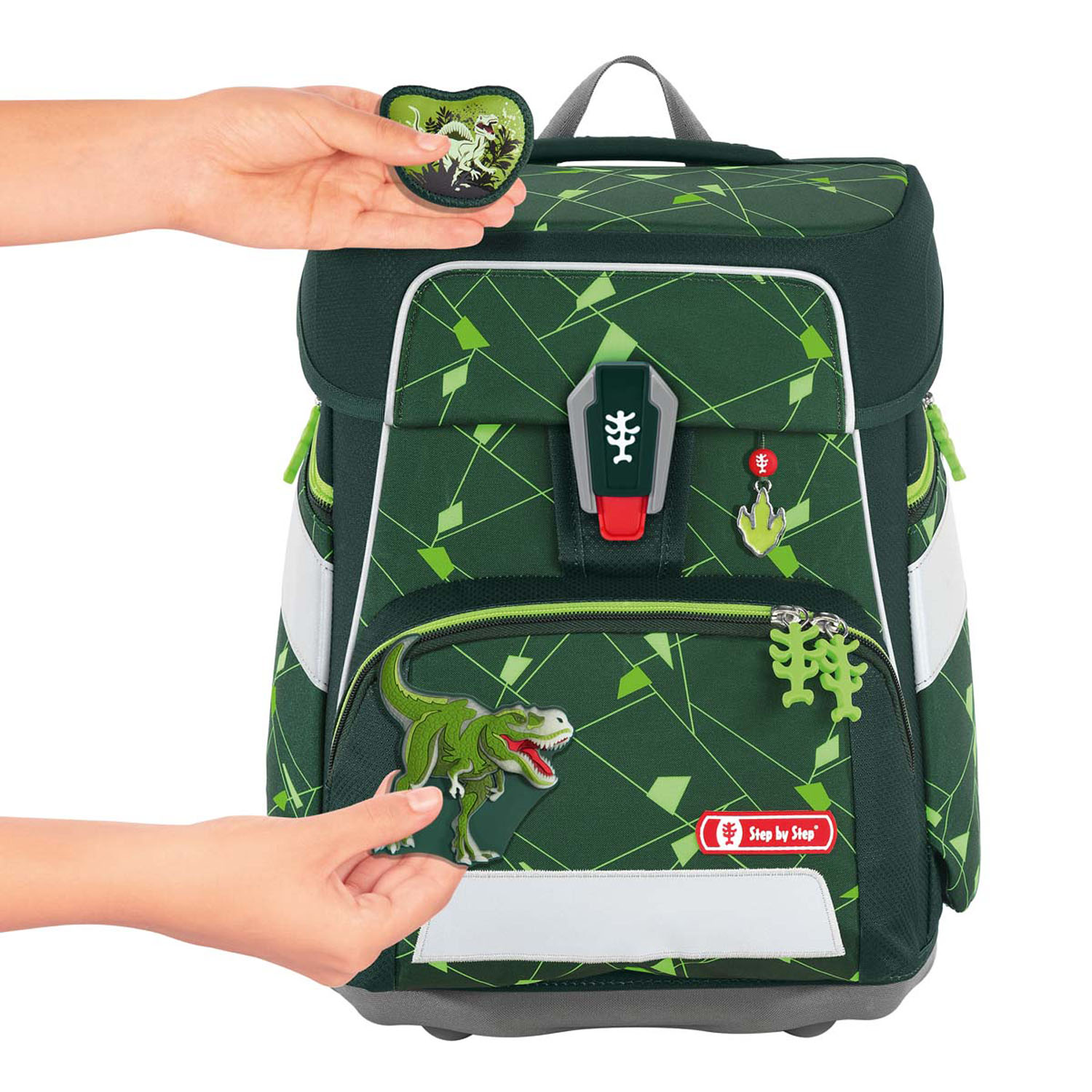 Step by Step SPACE SHINE Schulranzen-Set, 5-teilig "Dino Night Tyro" Step by Step SPACE SHINE Schulranzen-Set, 5-teilig "Dino Night Tyro"