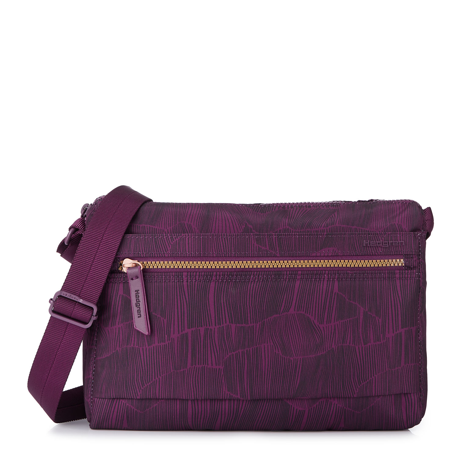 Hedgren Inner City EYE M Medium Umhängetasche RFID Aubergina Print
