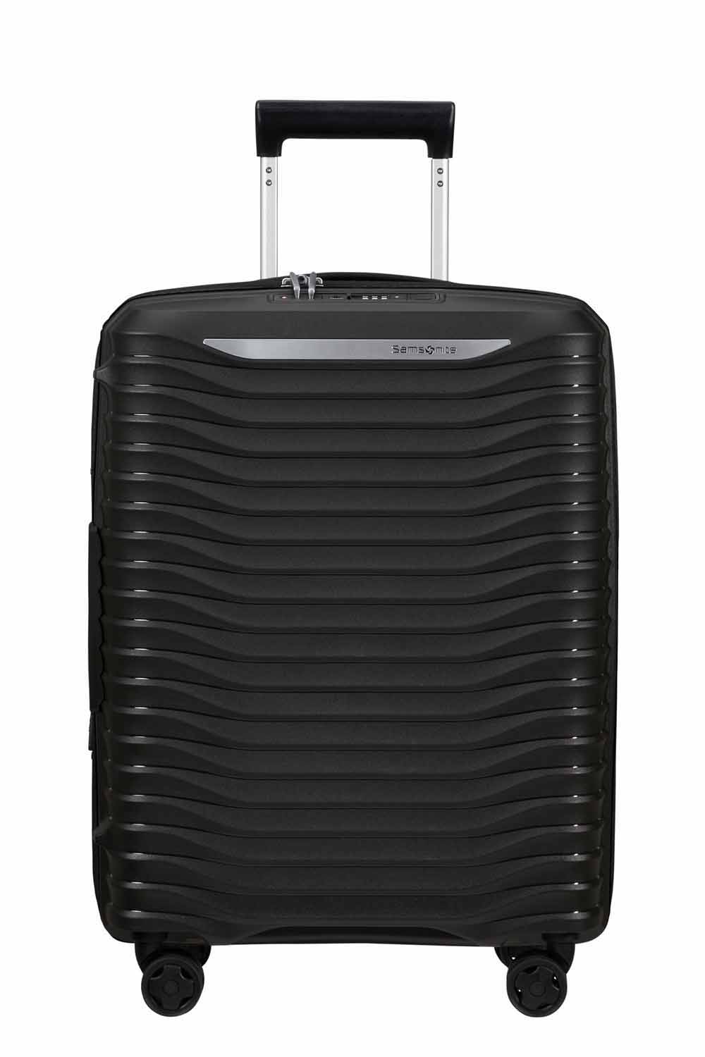 Samsonite Upscape Trolley mit 4 Rollen erweiterbar 55cm + GRATIS HOTELGUTSCHEIN Schwarz