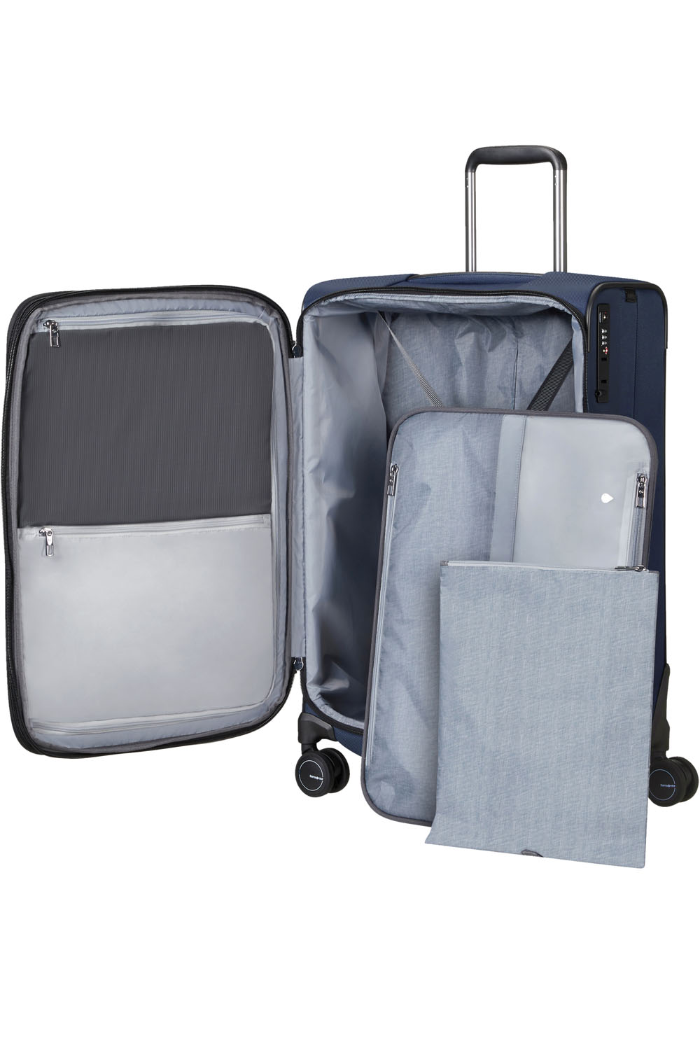 Samsonite Spectrolite 3.0 TRVL Trolley mit 4 Rollen erweiterbar 68cm + GRATIS HOTELGUTSCHEIN Deep Blue