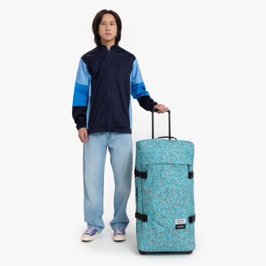 Eastpak Tranverz L Trolley 2 Rollen SPECIAL EDITION Where's Wally Pattern Blue