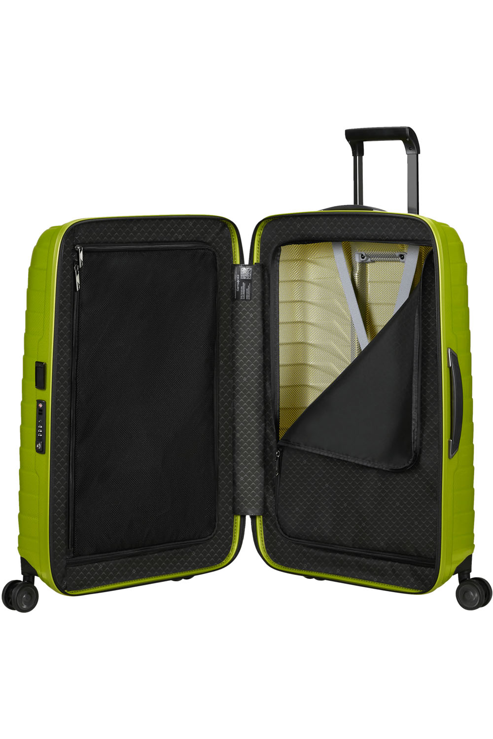 Samsonite Proxis Trolley mit 4 Rollen 69cm + GRATIS HOTELGUTSCHEIN Lime