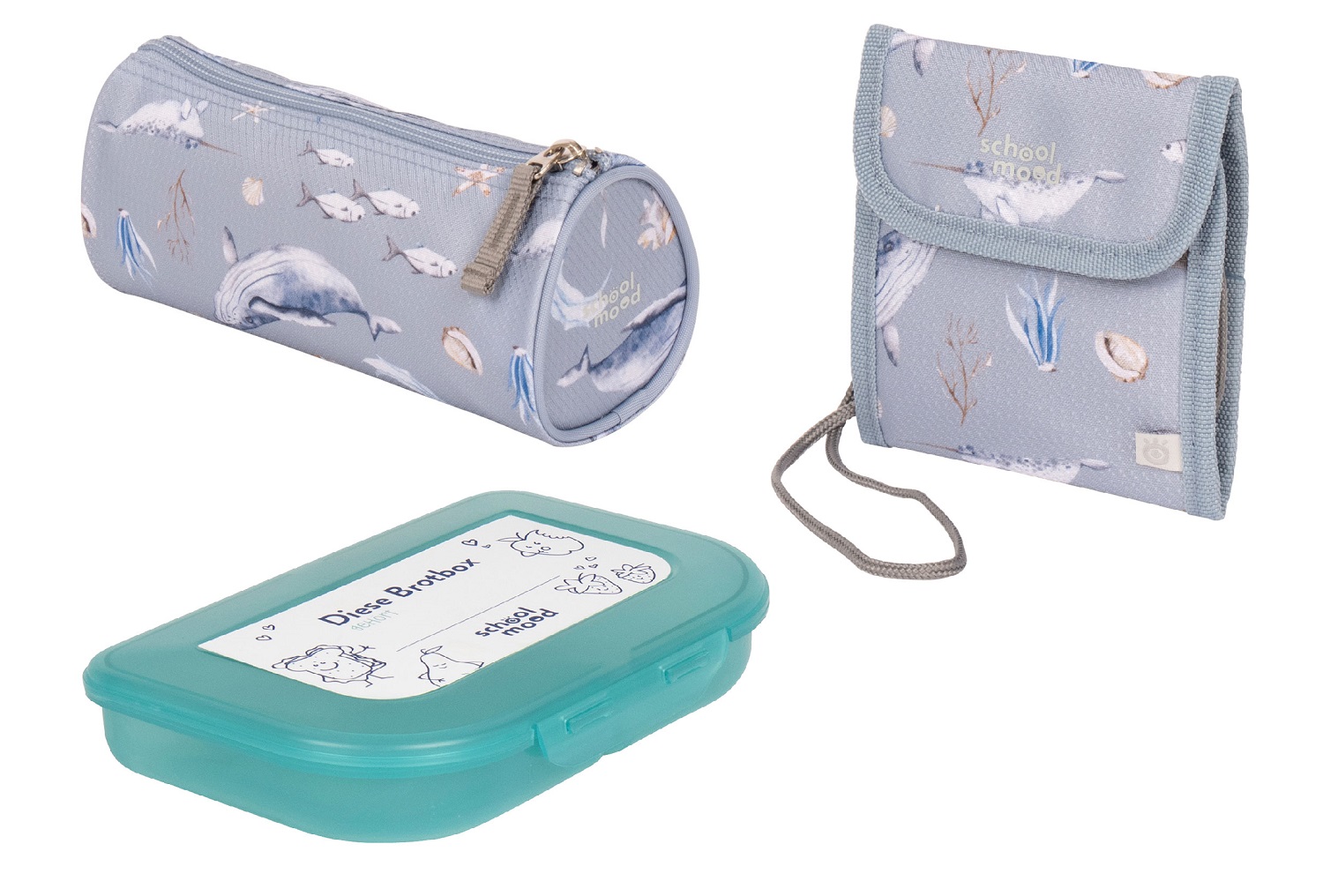 School-Mood Champion Maxx Nordic Collection, 7-tlg. Schulranzenset Aqua