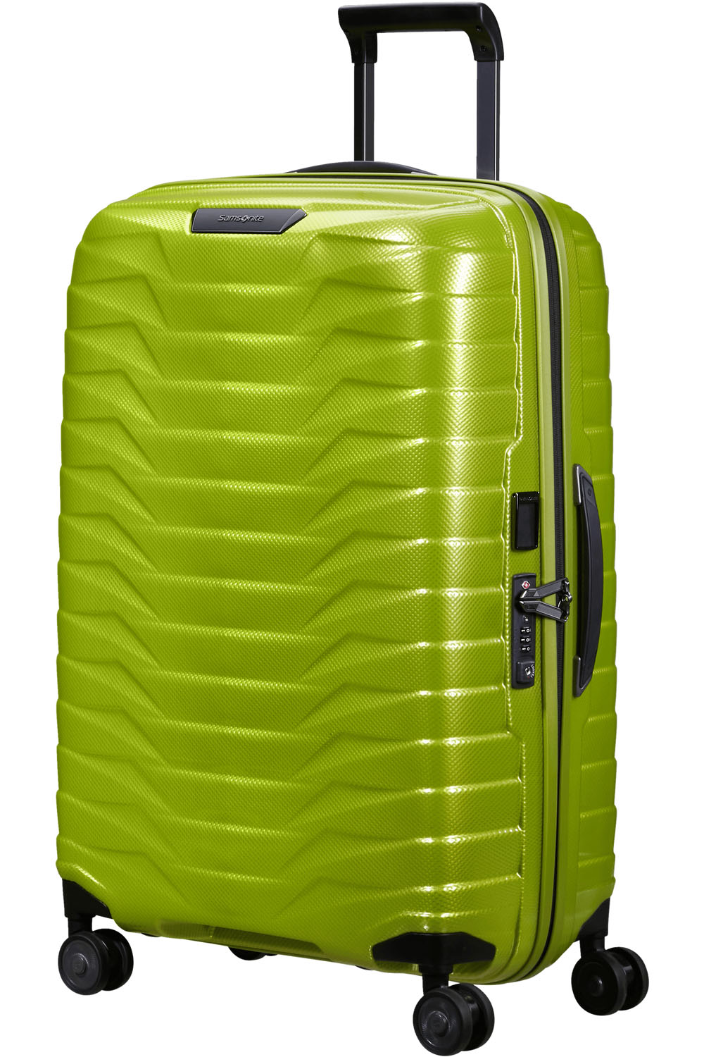 Samsonite Proxis Trolley mit 4 Rollen 69cm + GRATIS HOTELGUTSCHEIN Lime