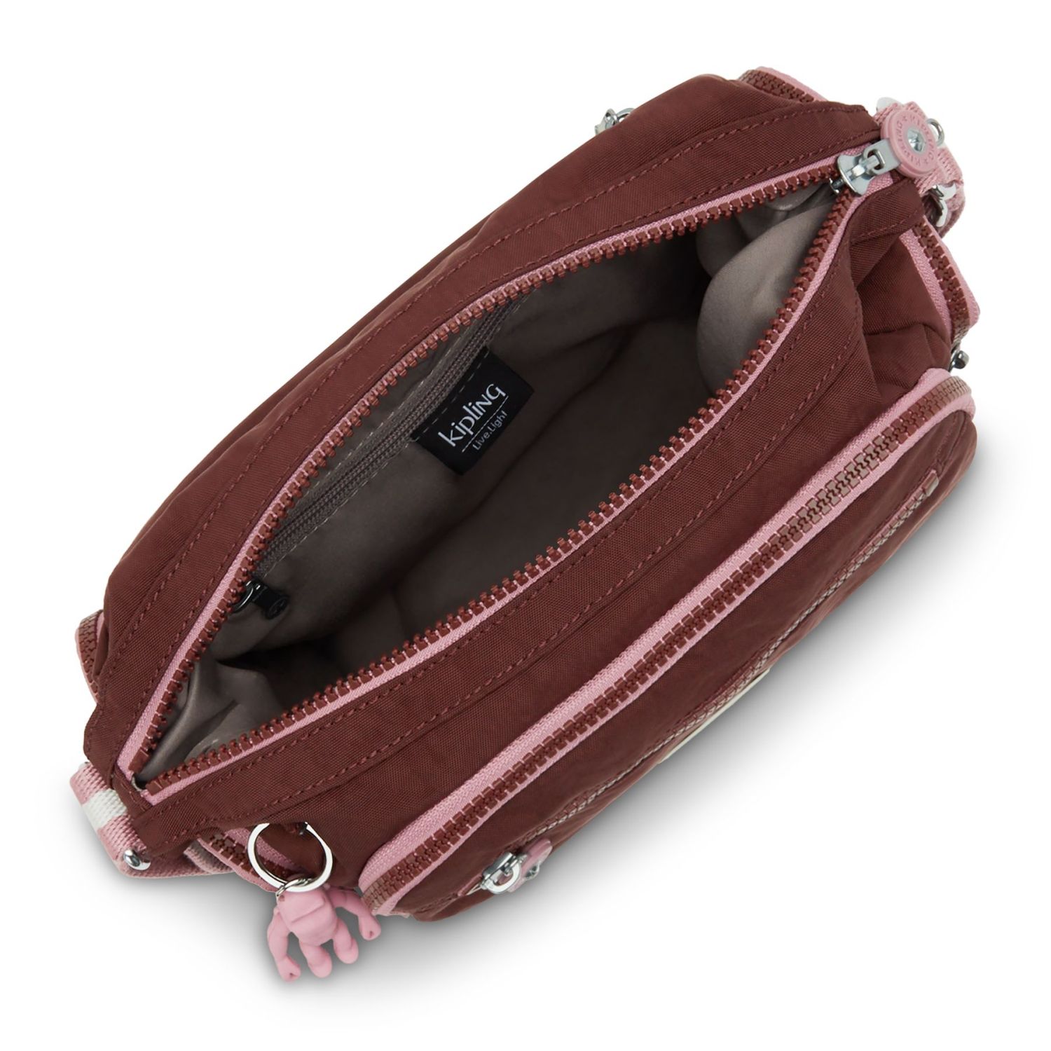 Kipling GABBIE S Umhängetasche mit Handyfach Mahogany Block