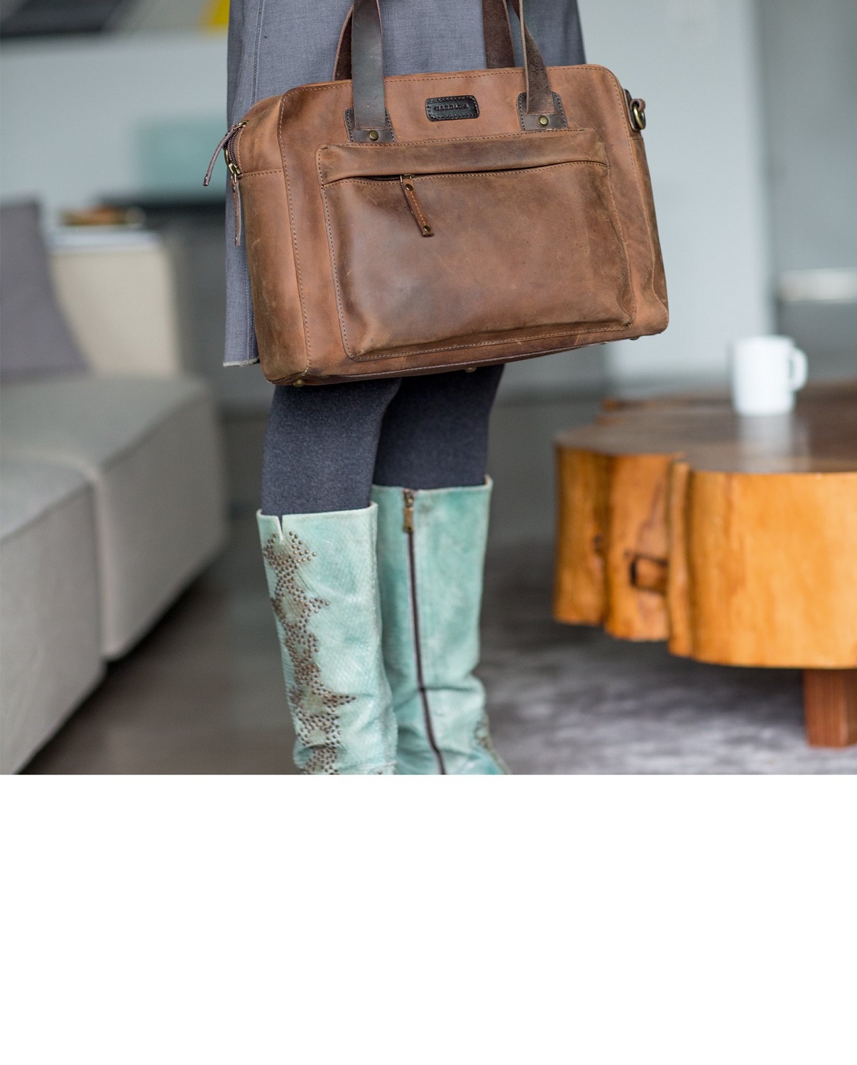 Harold's Antic Casual Businesstasche L natur