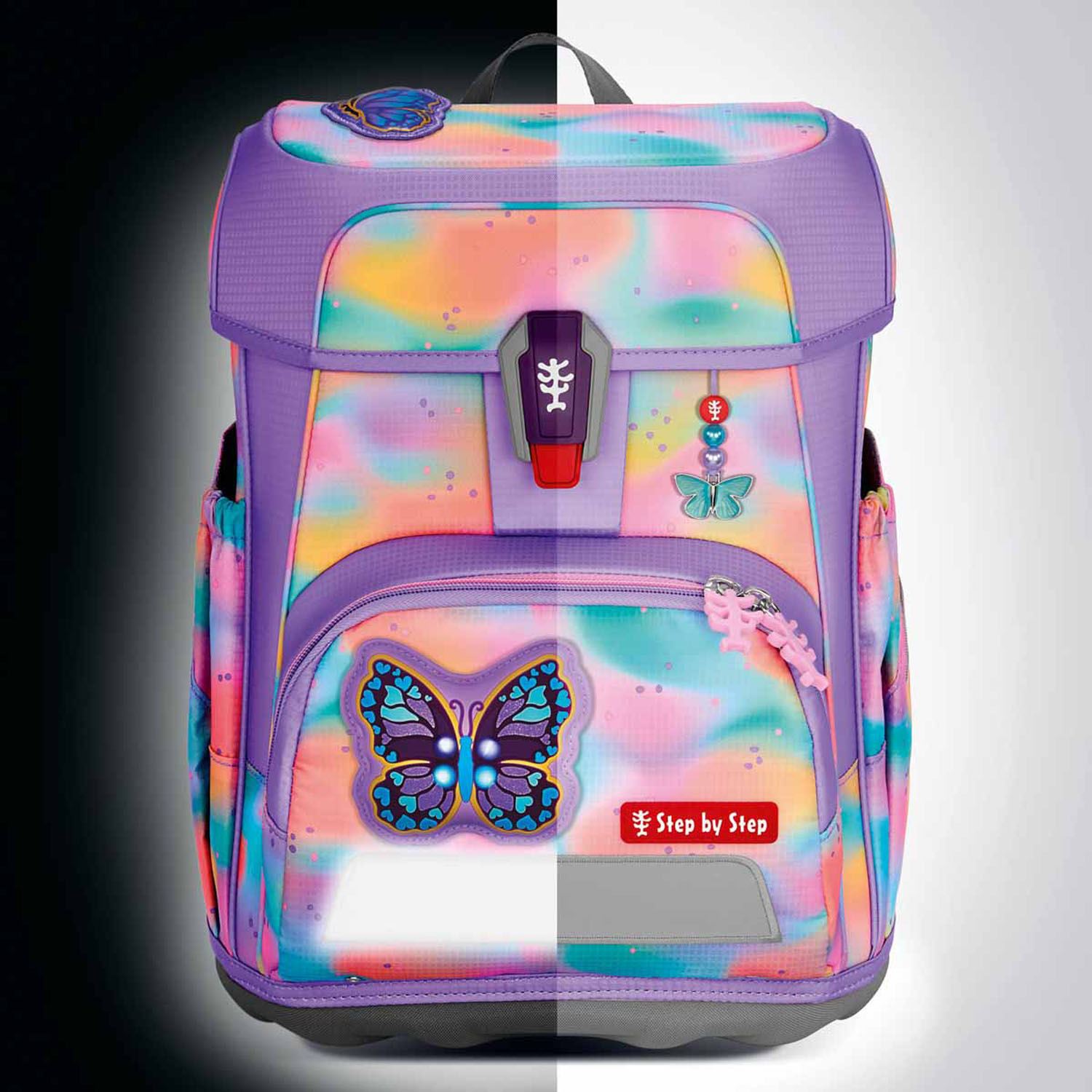 Step by Step CLOUD FLASH Schulranzen 5-teilig-Set Butterfly Luna