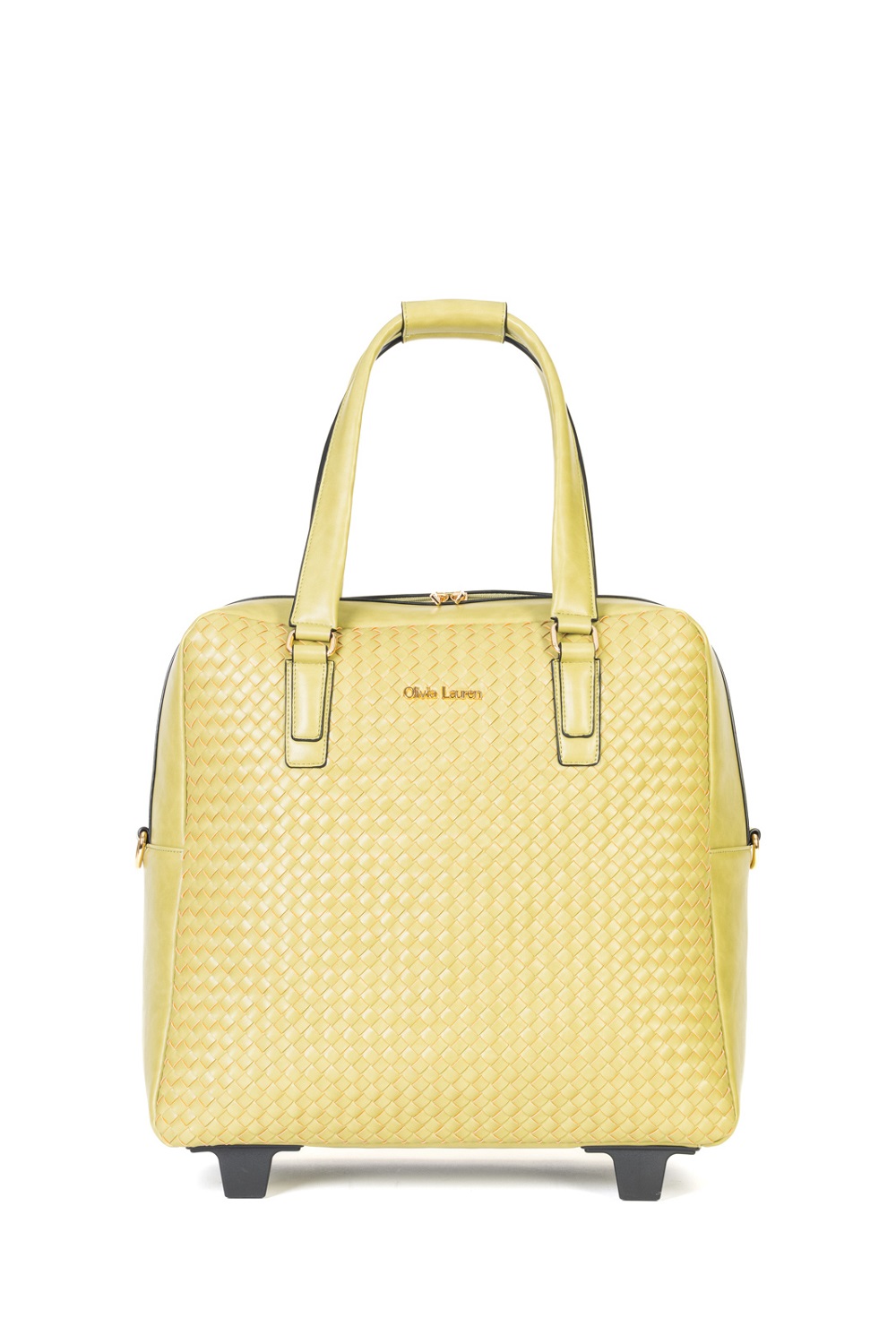 Olivia Lauren Sofia Trolley-Tasche mit 2-Rollen Olivgrün