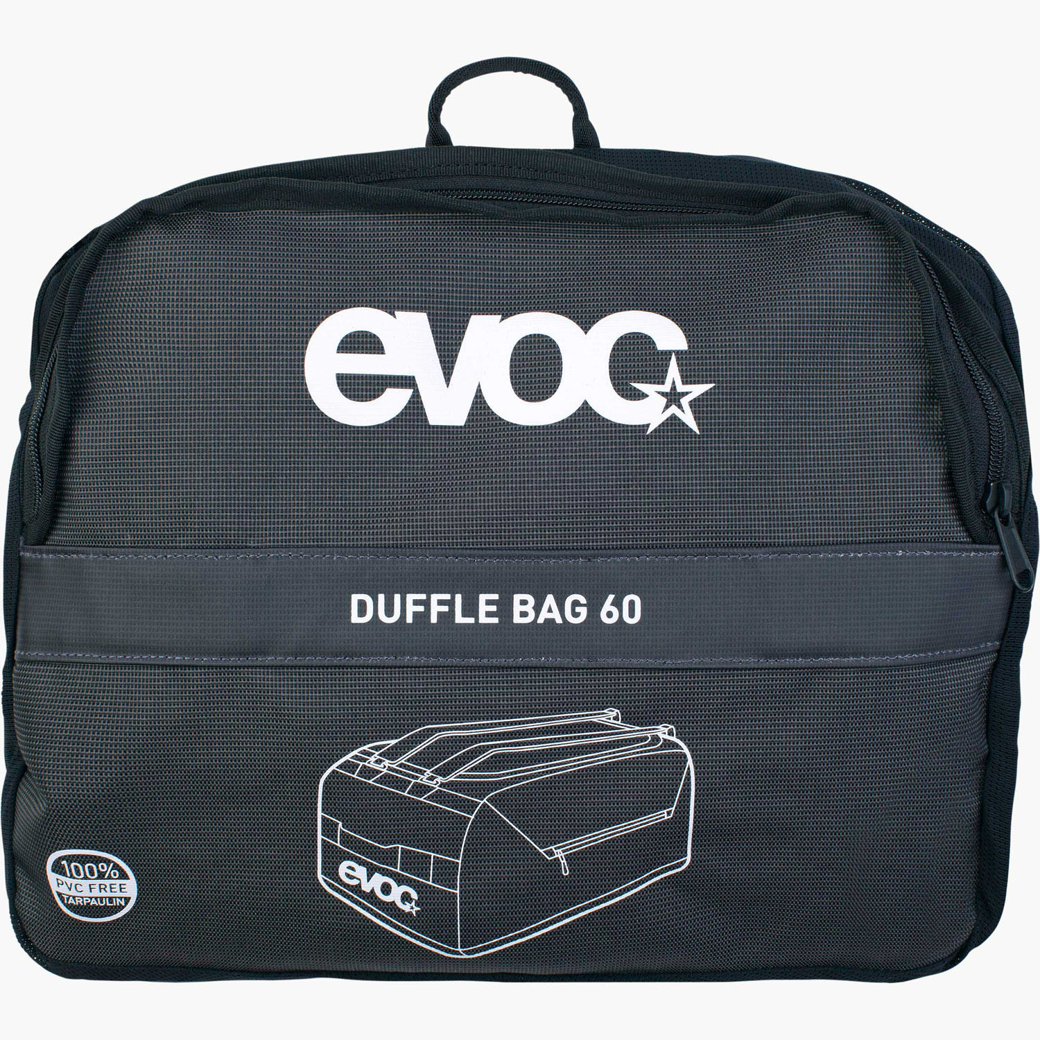 evoc DUFFLE BAG 60 Reisetasche Carbon Grey - Black evoc DUFFLE BAG 60 Reisetasche Carbon Grey - Black