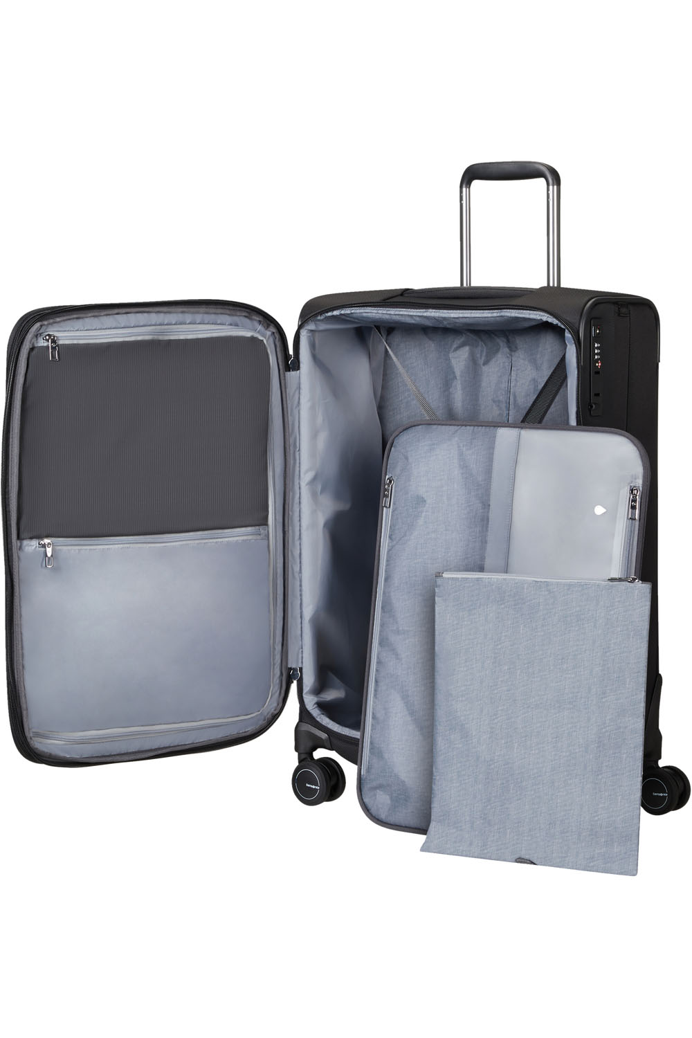 Samsonite Spectrolite 3.0 TRVL Trolley mit 4 Rollen erweiterbar 68cm + GRATIS HOTELGUTSCHEIN Black