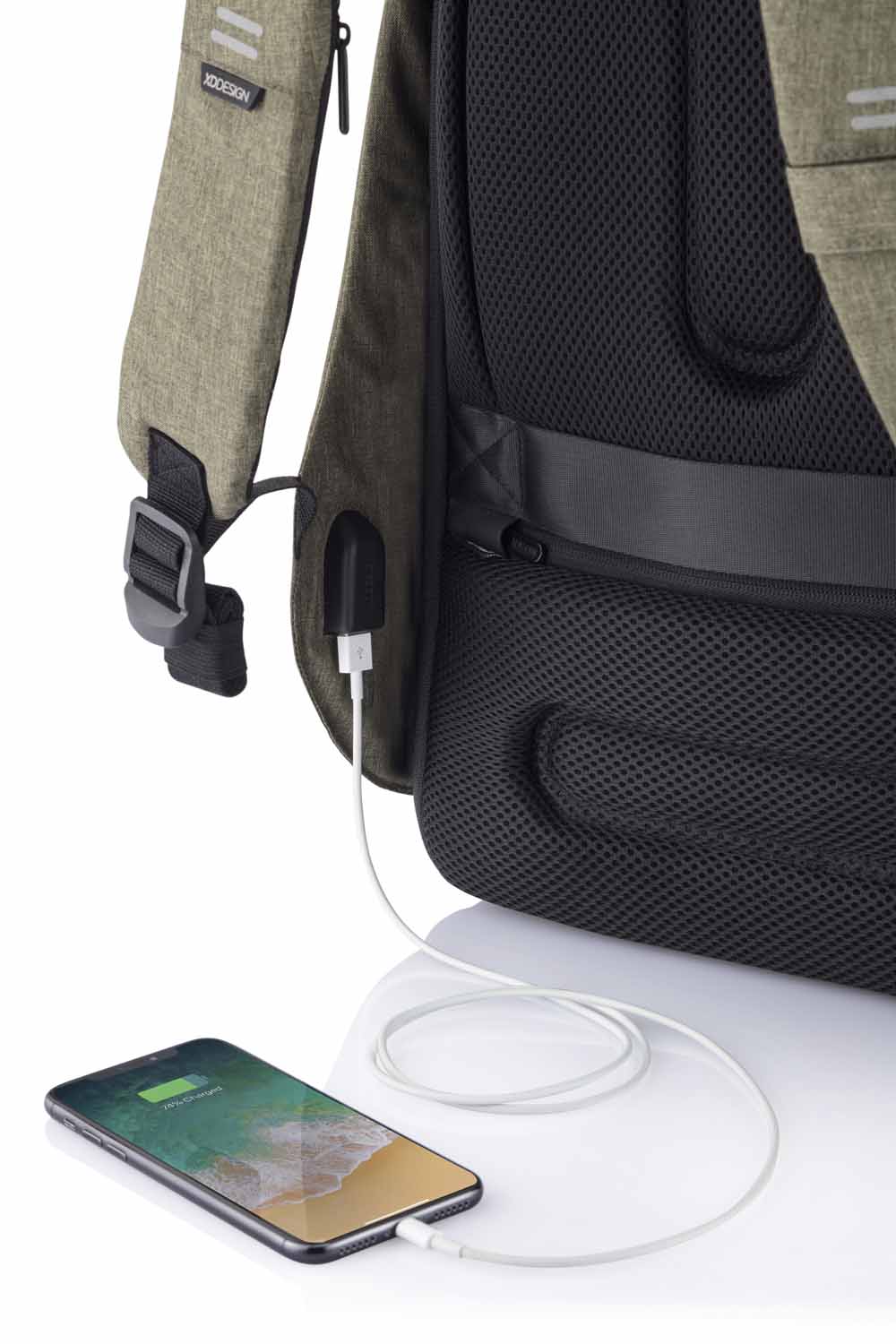 XD Design Bobby Hero Small Anti-Diebstahl-Rucksack Grün