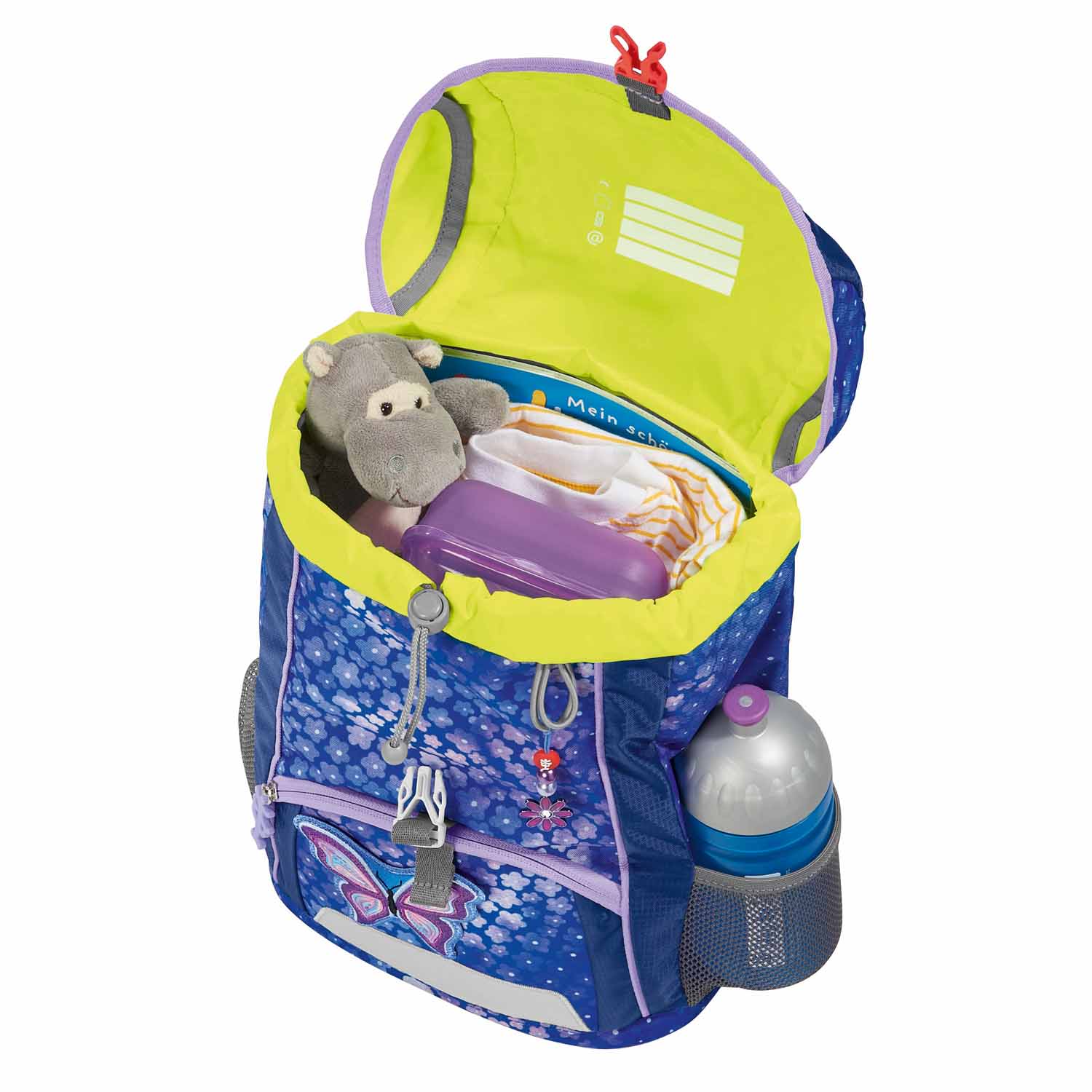 Step by Step Kinderrucksack KID Rucksack-Set, 3-teilig inkl. Sitzkissen Butterfly Maja
