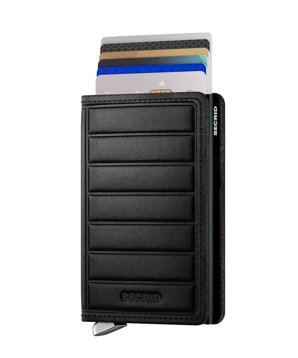 Secrid Slimwallet Premium Emboss SEl-Lines Black Secrid Slimwallet Premium Emboss SEl-Lines Black
