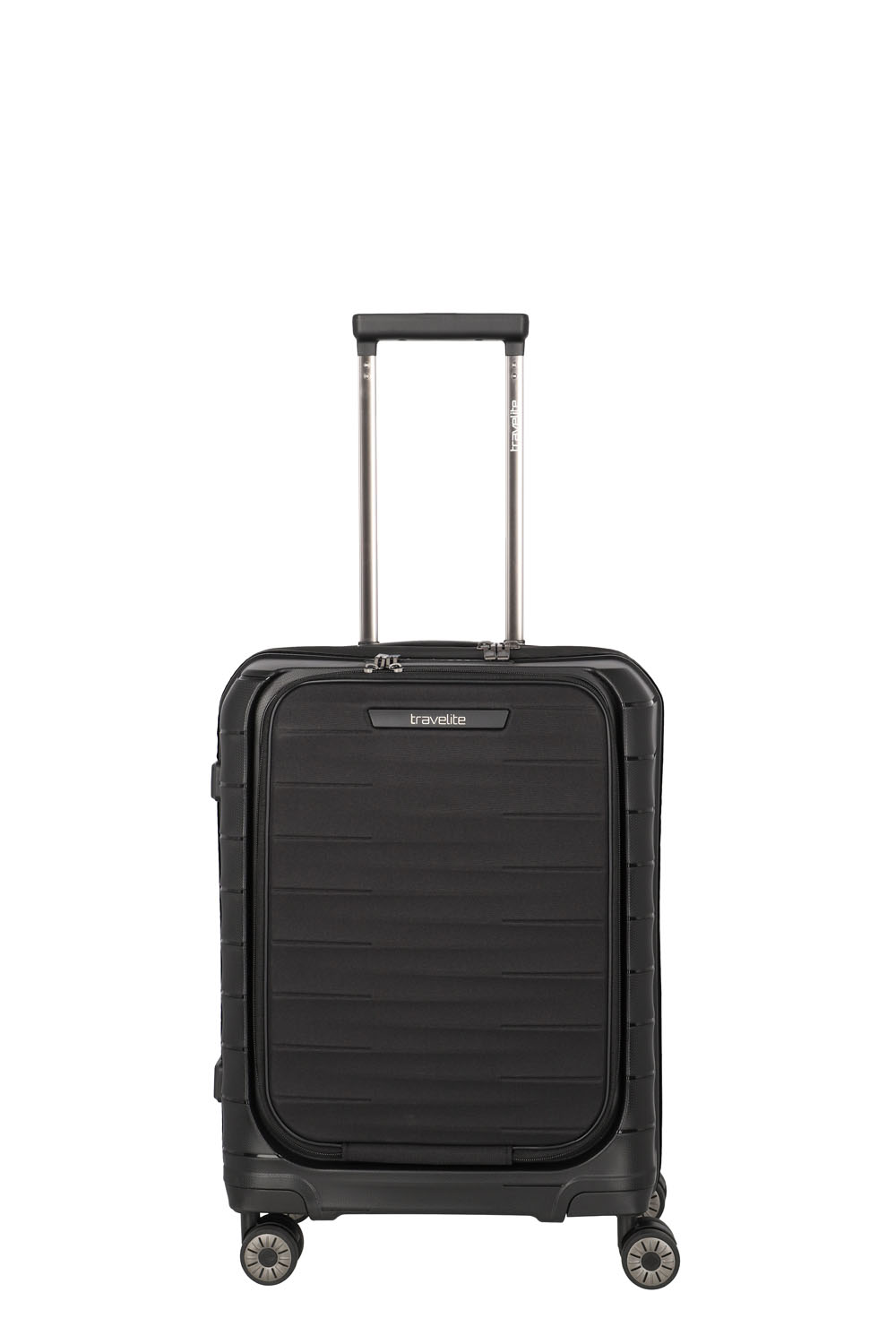 Travelite Mooby Trolley S mit Vortasche, 4-Rollen Schwarz Travelite Mooby Trolley S mit Vortasche, 4-Rollen Schwarz