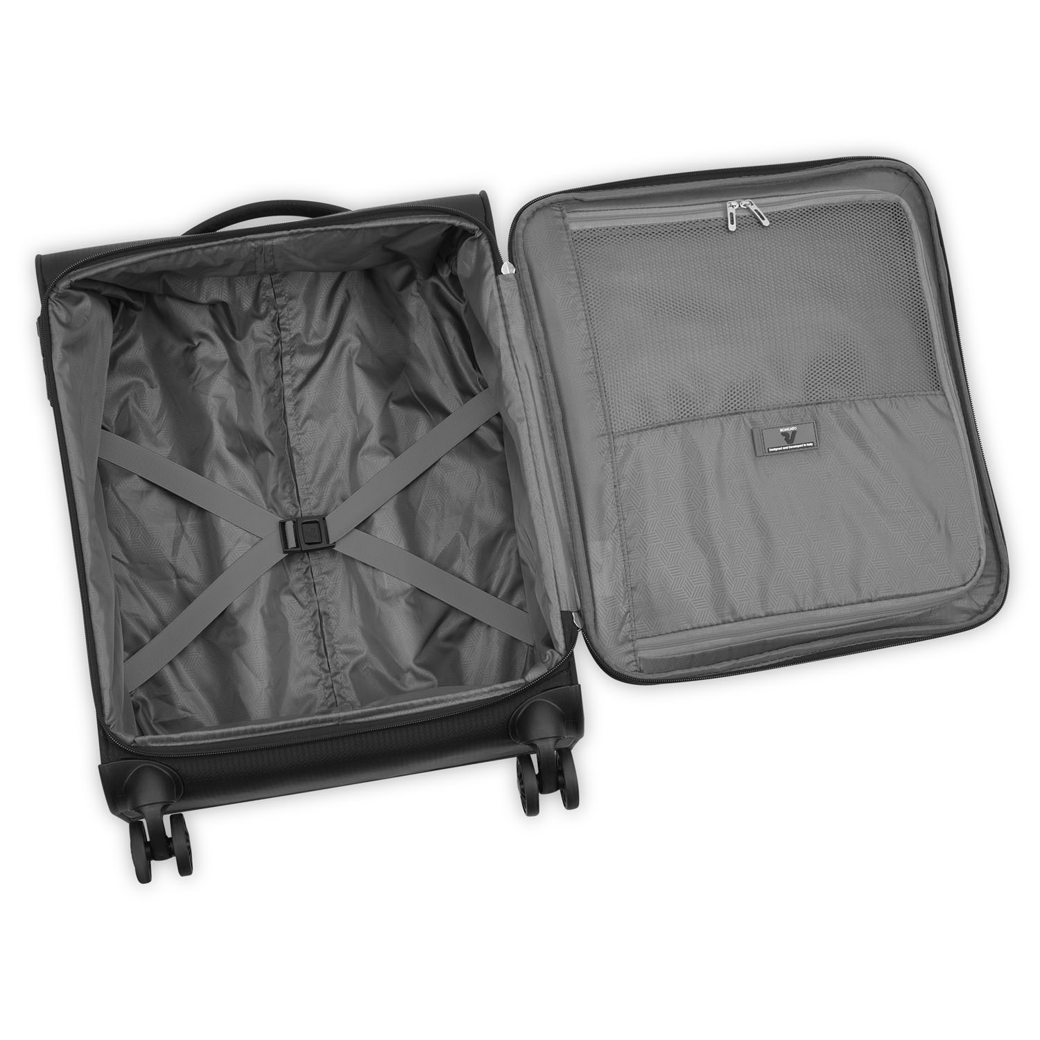 Roncato Lite Soft Handgepäck Carry-On Trolley 4-Rollen Black Roncato Lite Soft Handgepäck Carry-On Trolley 4-Rollen Black
