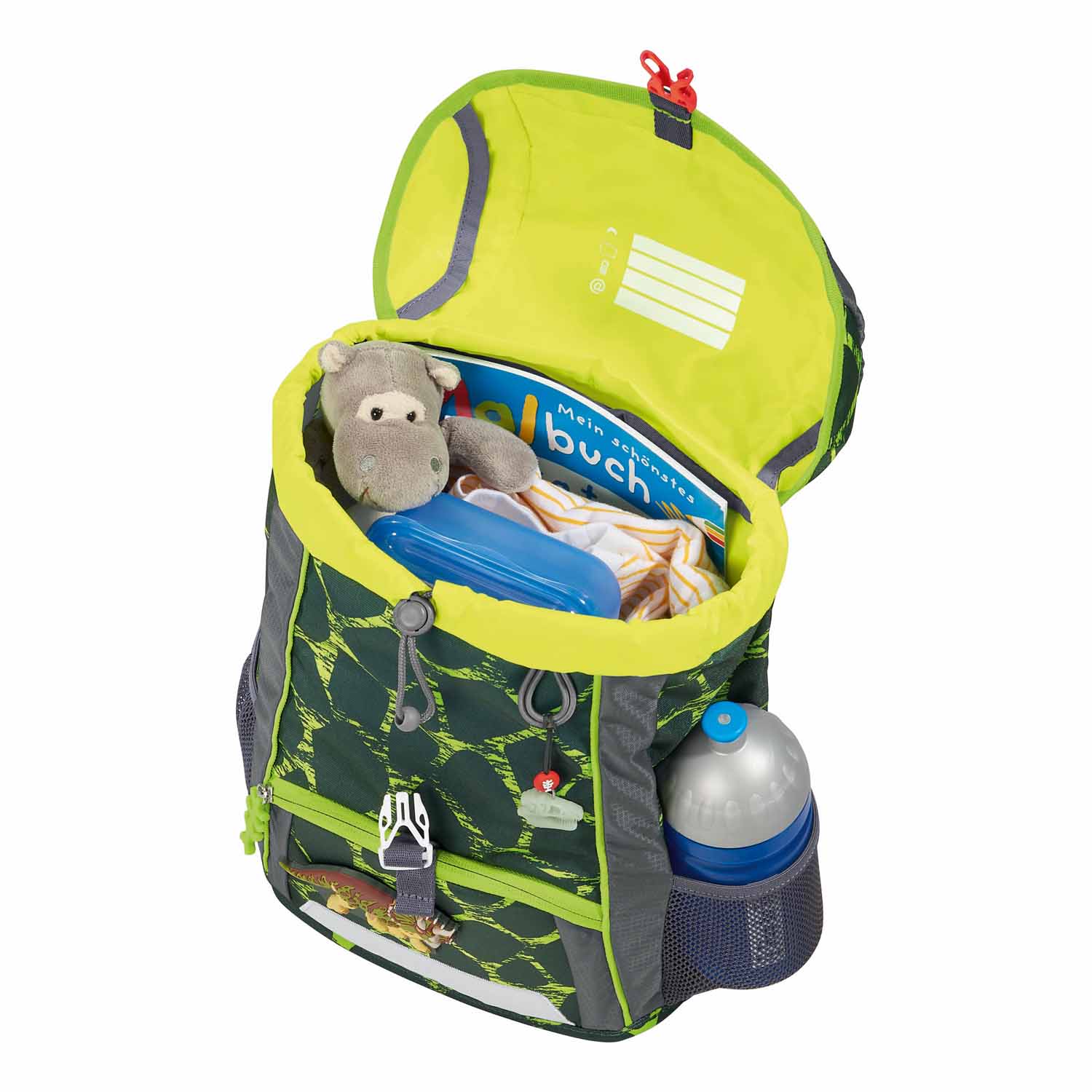 Step by Step Kinderrucksack KID Rucksack-Set, 3-teilig inkl. Sitzkissen Dino Tres