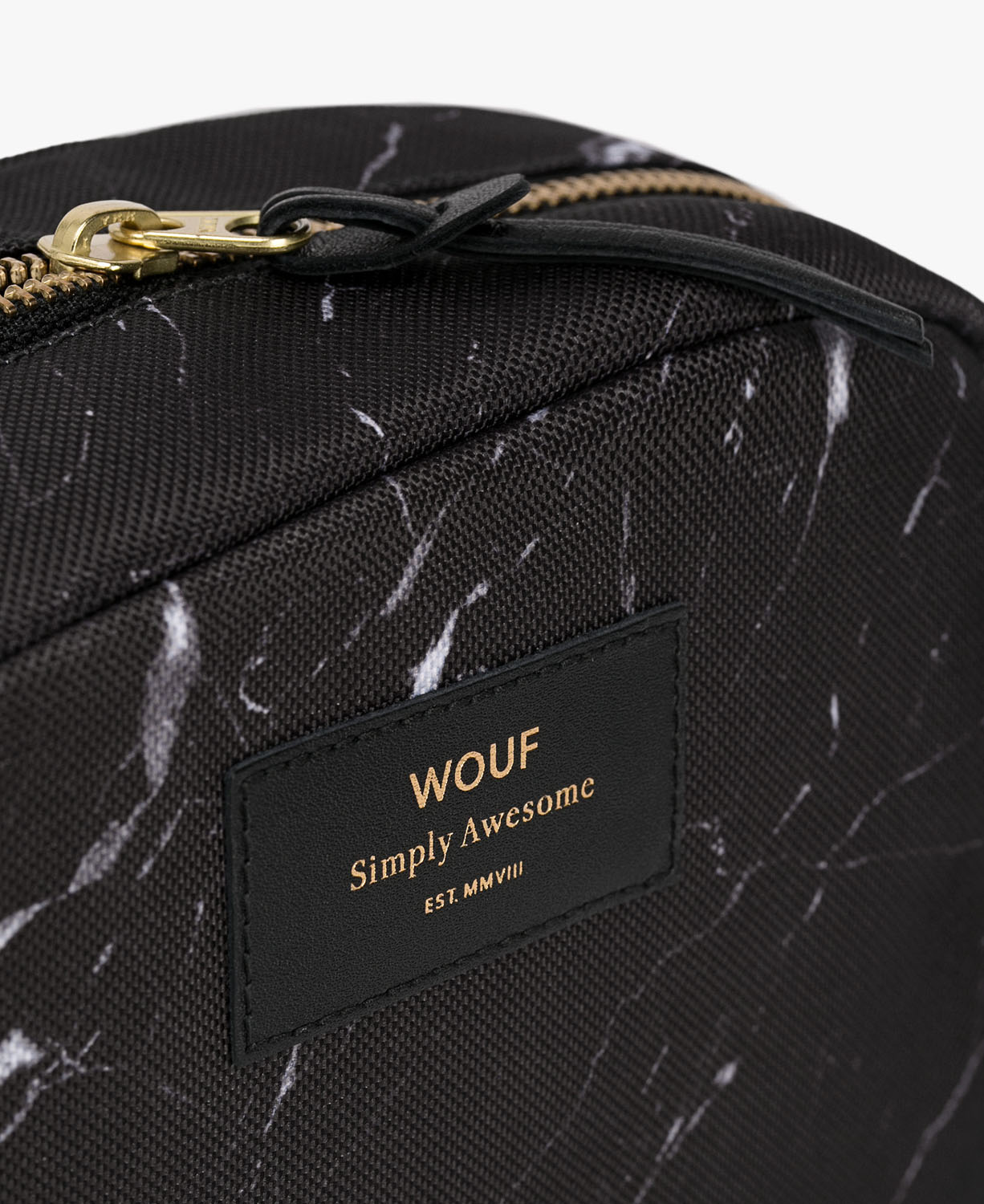 Wouf Accessories Makeup Bag Black Marble Wouf Accessories Makeup Bag Black Marble
